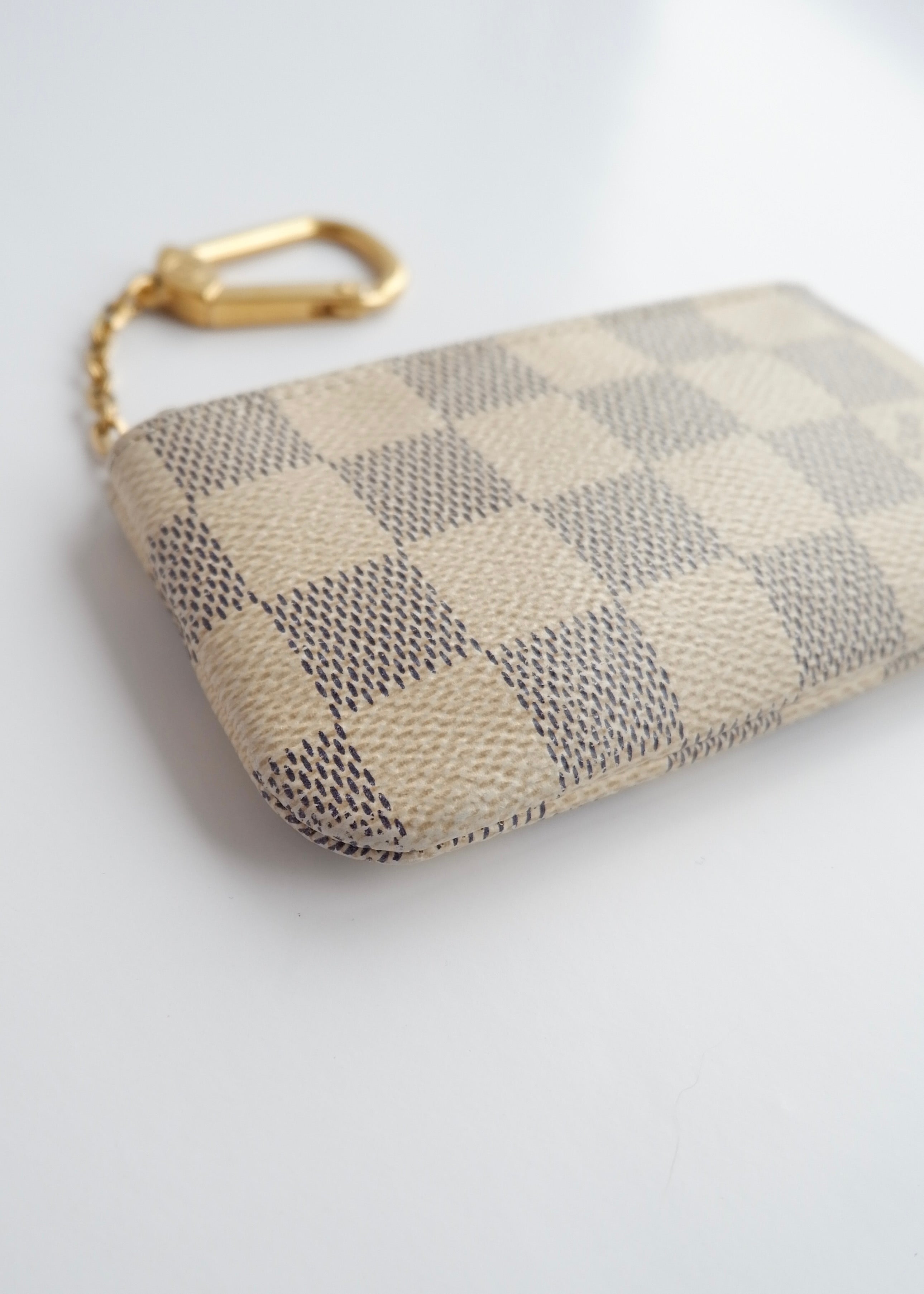 Pochette Clés Louis Vuitton Damier Azur d'occasion authentique