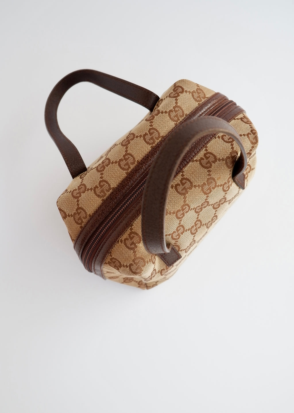 Authentic Preowned Gucci Brown GG Canvas Tofu Handbag