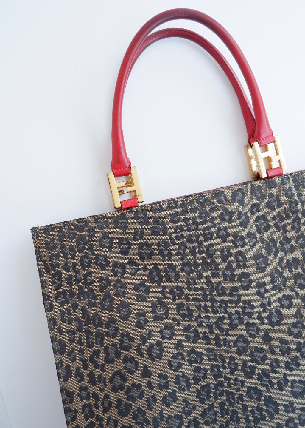 Authentic Preowned Vintage Fendi Animal Print Tote
