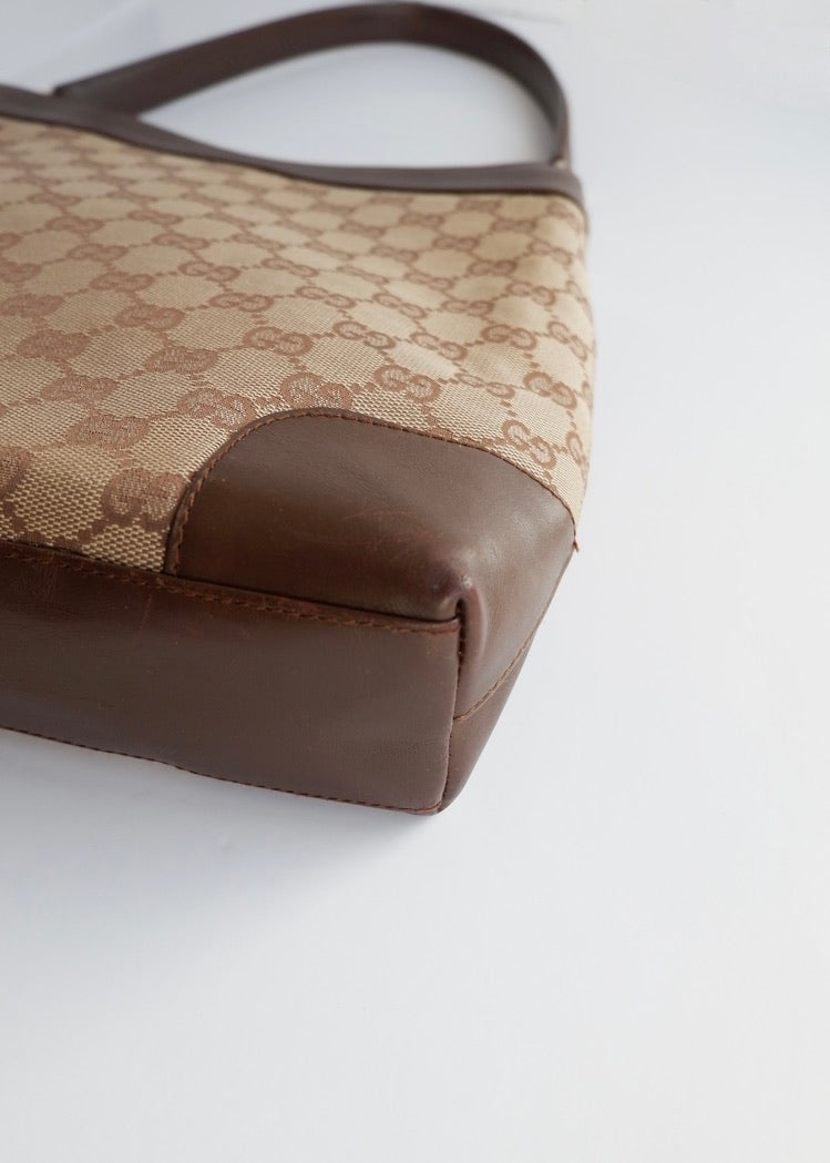 Authentic Preowned Gucci Brown GG Canvas Shoulder Bag