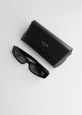 Authentiques lunettes de soleil Céline noires à monture carrée, d'occasion