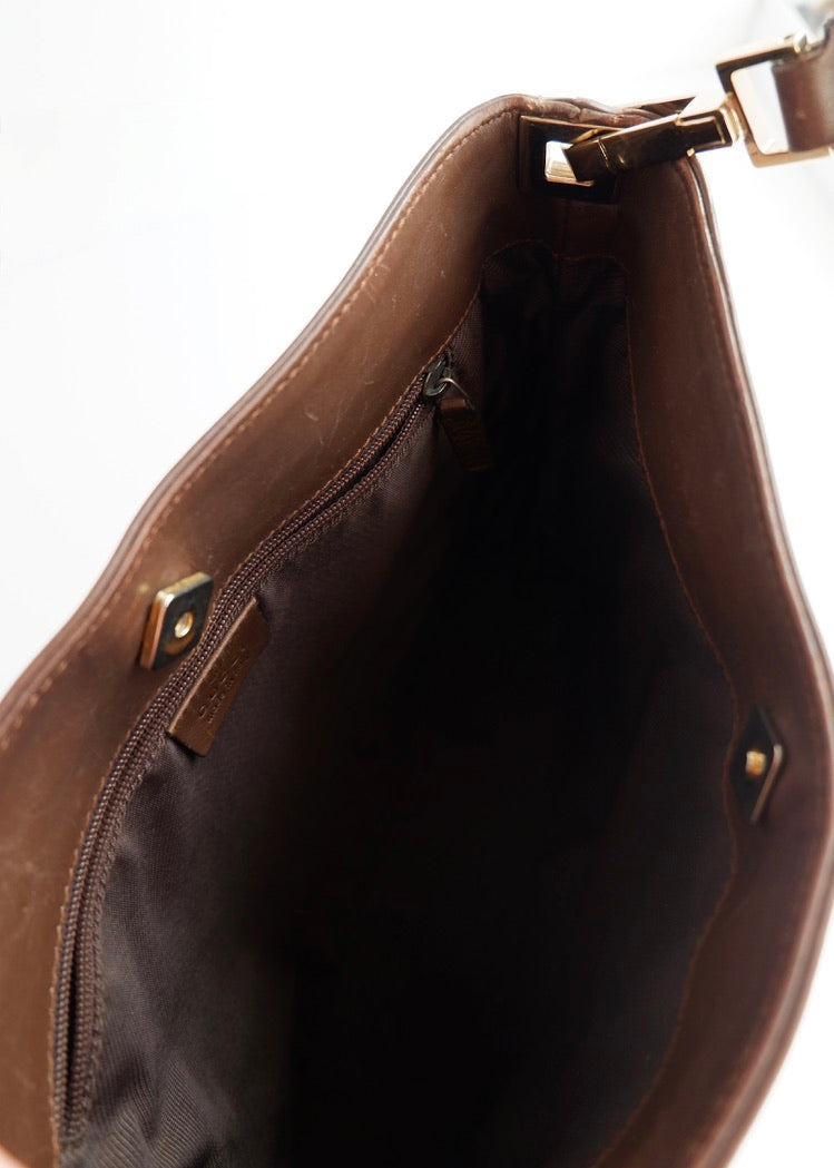 Authentic Preowned Gucci Brown GG Canvas Shoulder Bag