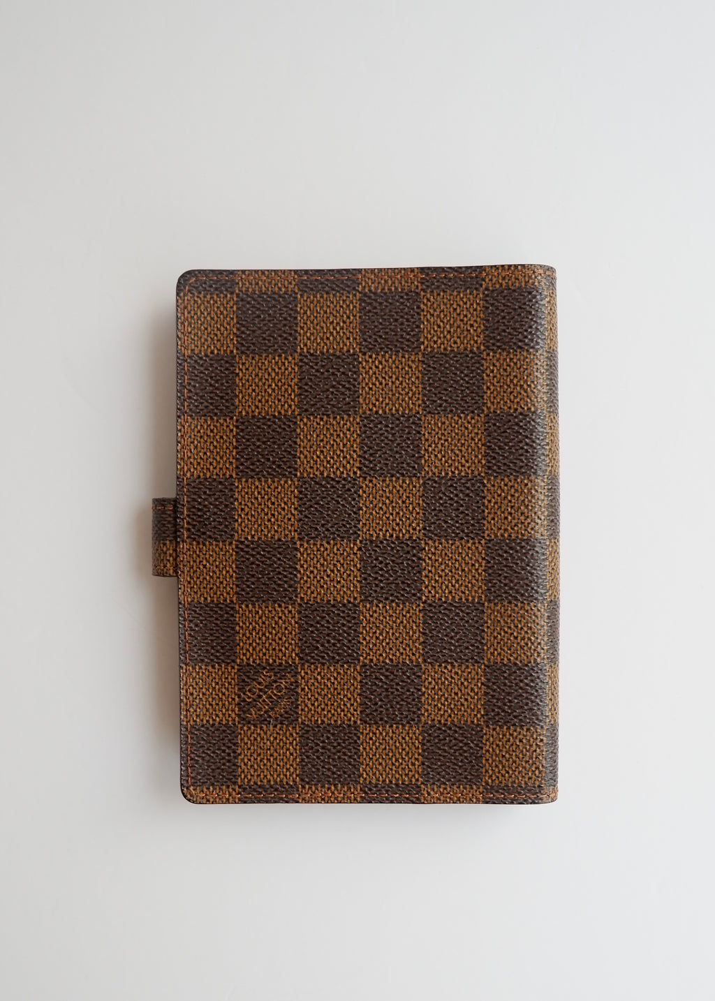 Preowned Louis Vuitton Brown Damier Ebene Coated Canvas Agenda PM