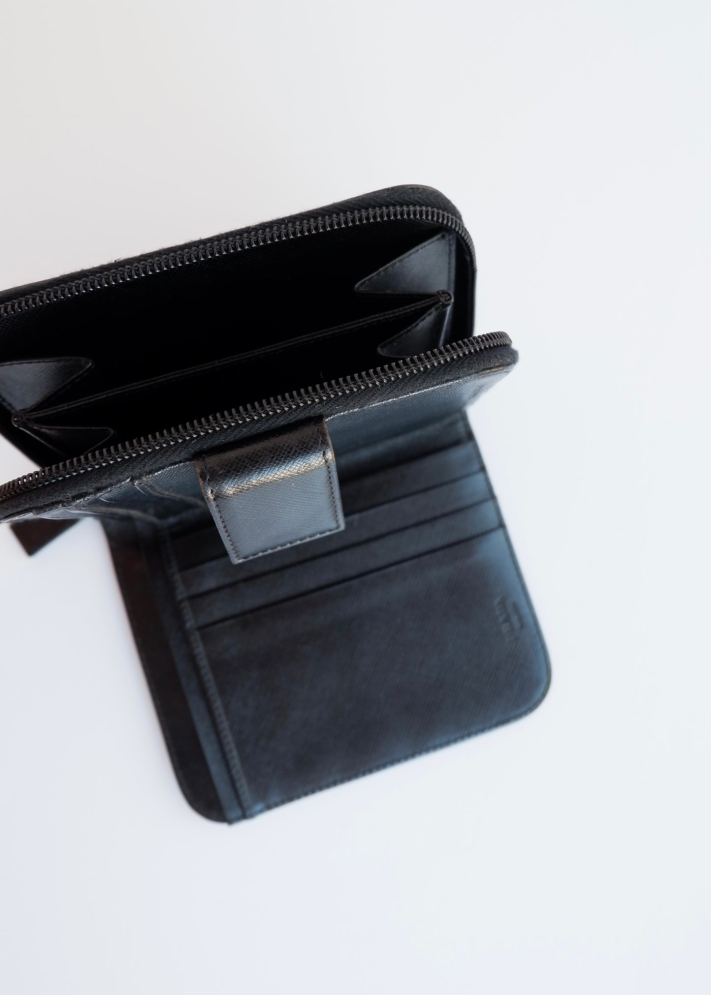 Authentic Preowned Prada Black Saffiano Leather Bi-Fold Wallet
