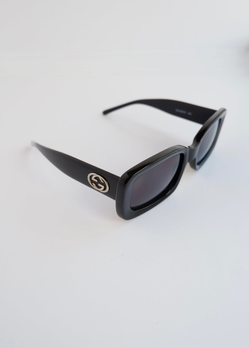Authentic Preowned Gucci Black GG Logo Square Frame Sunglasses