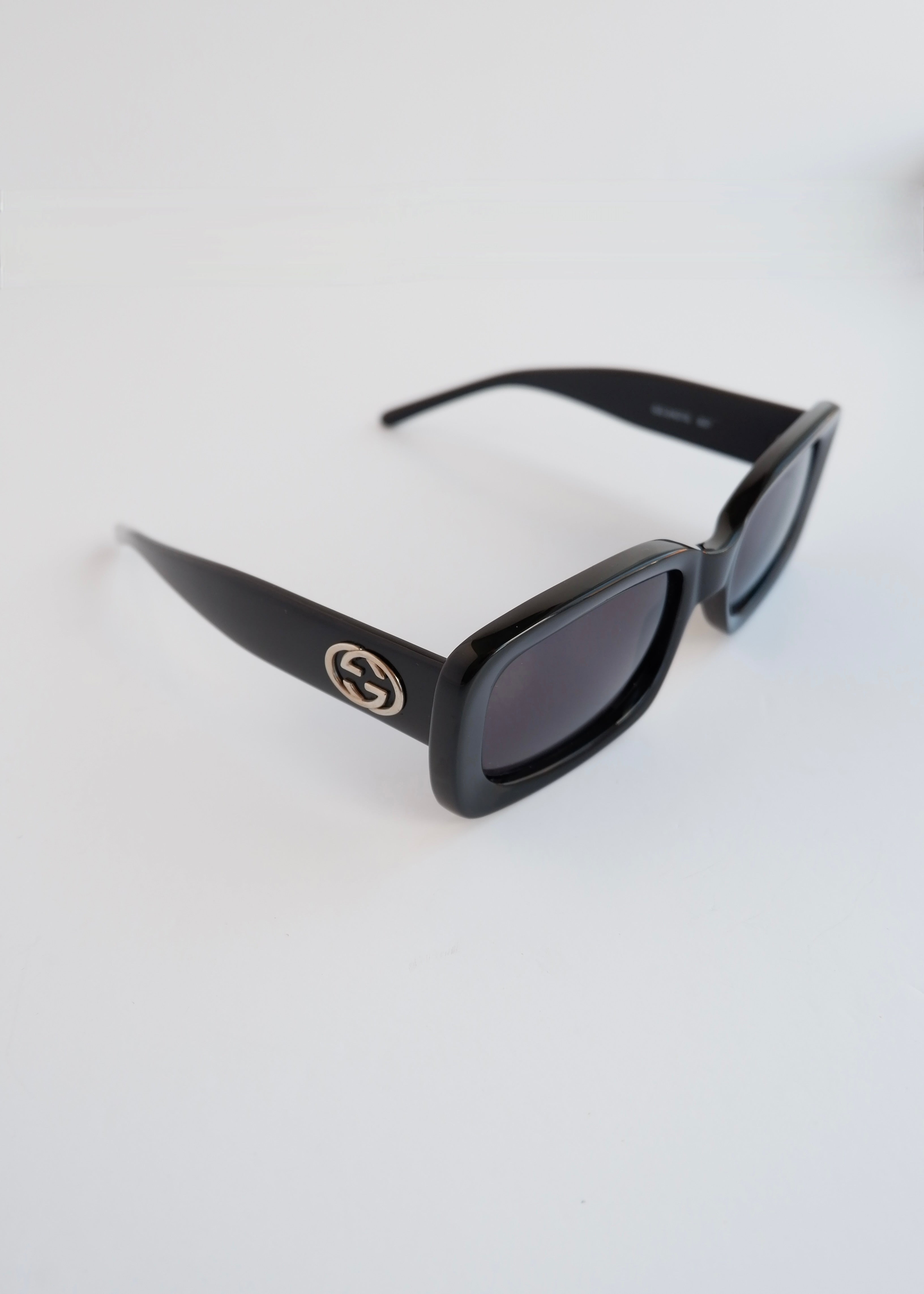 Authentic Preowned Gucci Black GG Logo Square Frame Sunglasses