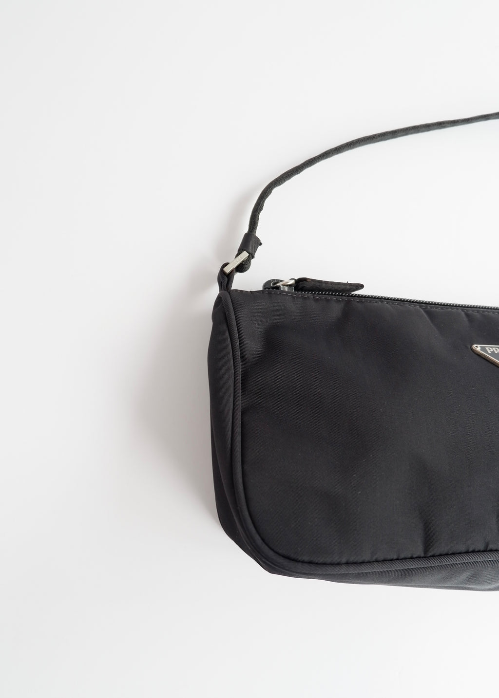 Authentic Preowned Prada Black Nylon Pochette/Shoulder Bag