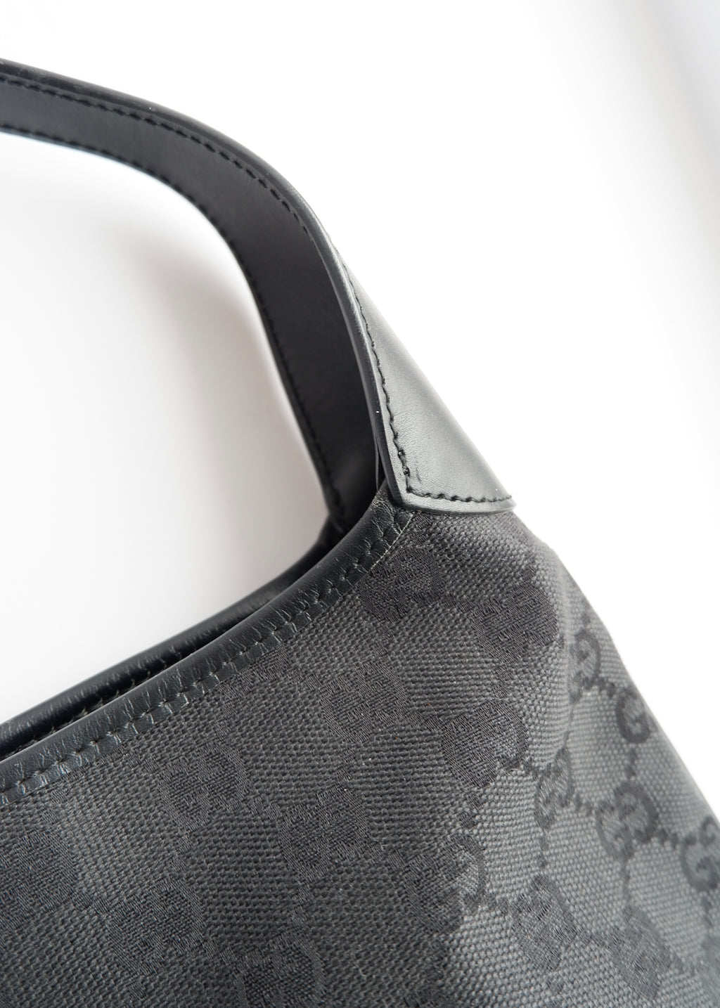 Authentic Preowned Gucci Black GG Canvas Jackie Shoulder Bag