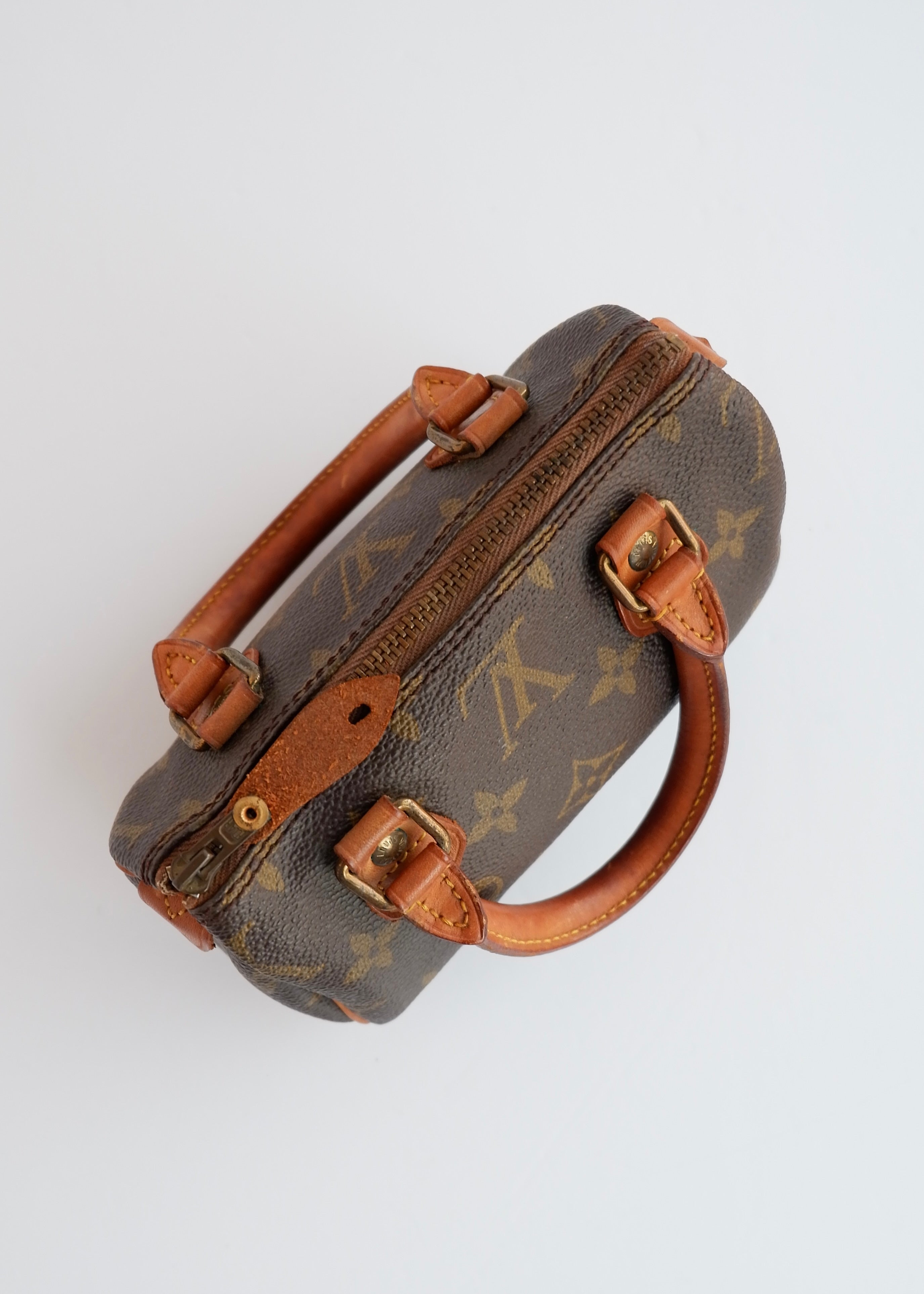 Authentic Preowned Vintage Louis Vuitton Monongram Nano Speedy (with strap)