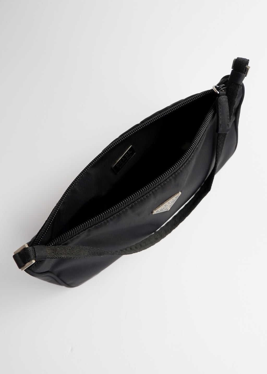 Authentic Preowned Prada Black Nylon Pochette/Shoulder Bag