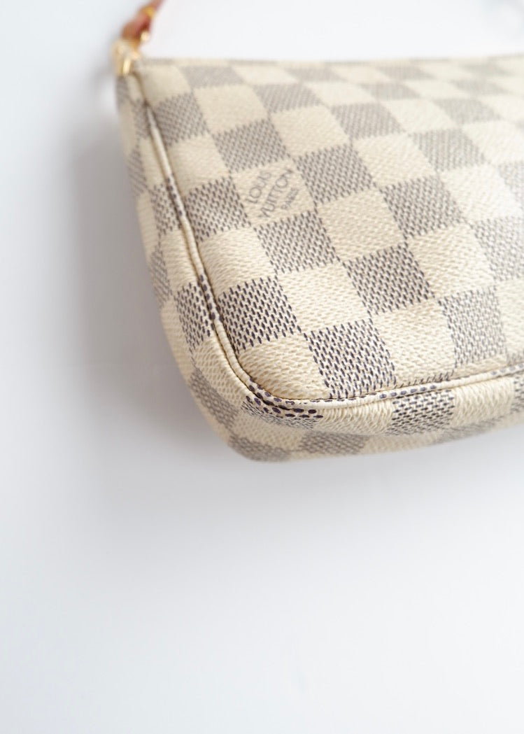 Authentic Preowned Louis Vuitton Damier Azur Pochette Accessories