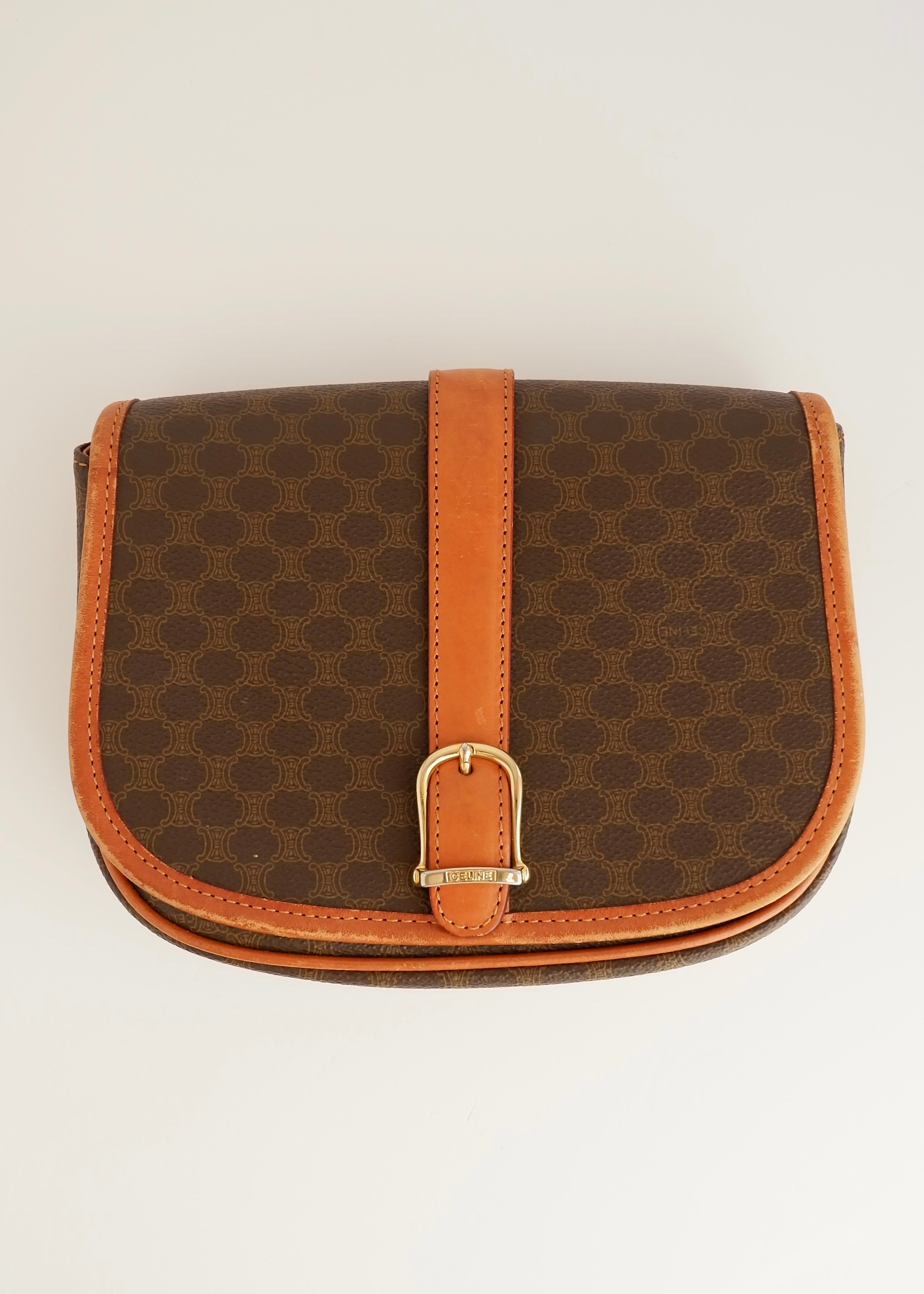 Sac bandoulière Celine Macadam vintage authentique d'occasion