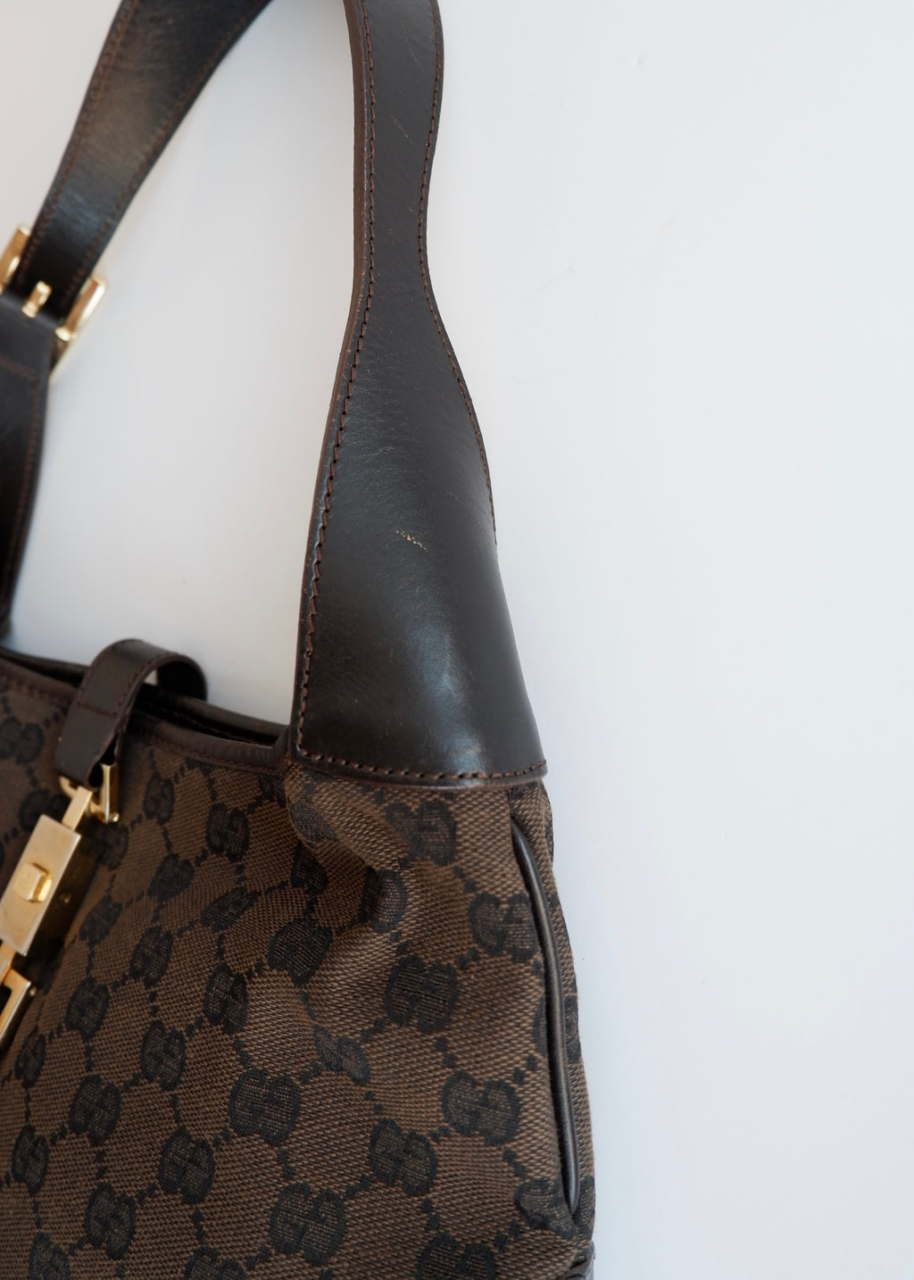 Authentic Preowned Gucci Brown GG Canvas Jackie Bag