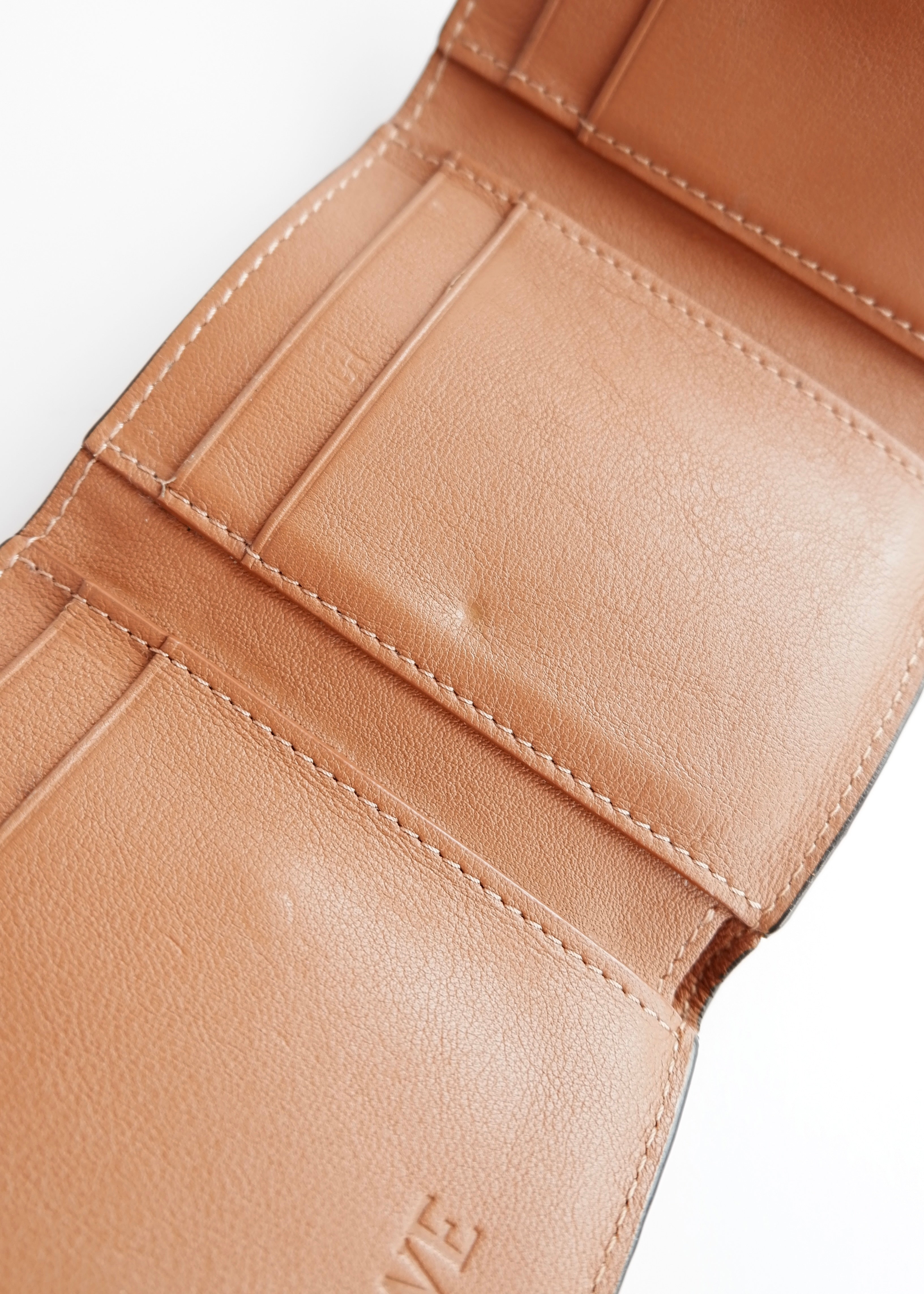 Authentic Preowned Loewe Brown Leather Bi-Fold Wallet