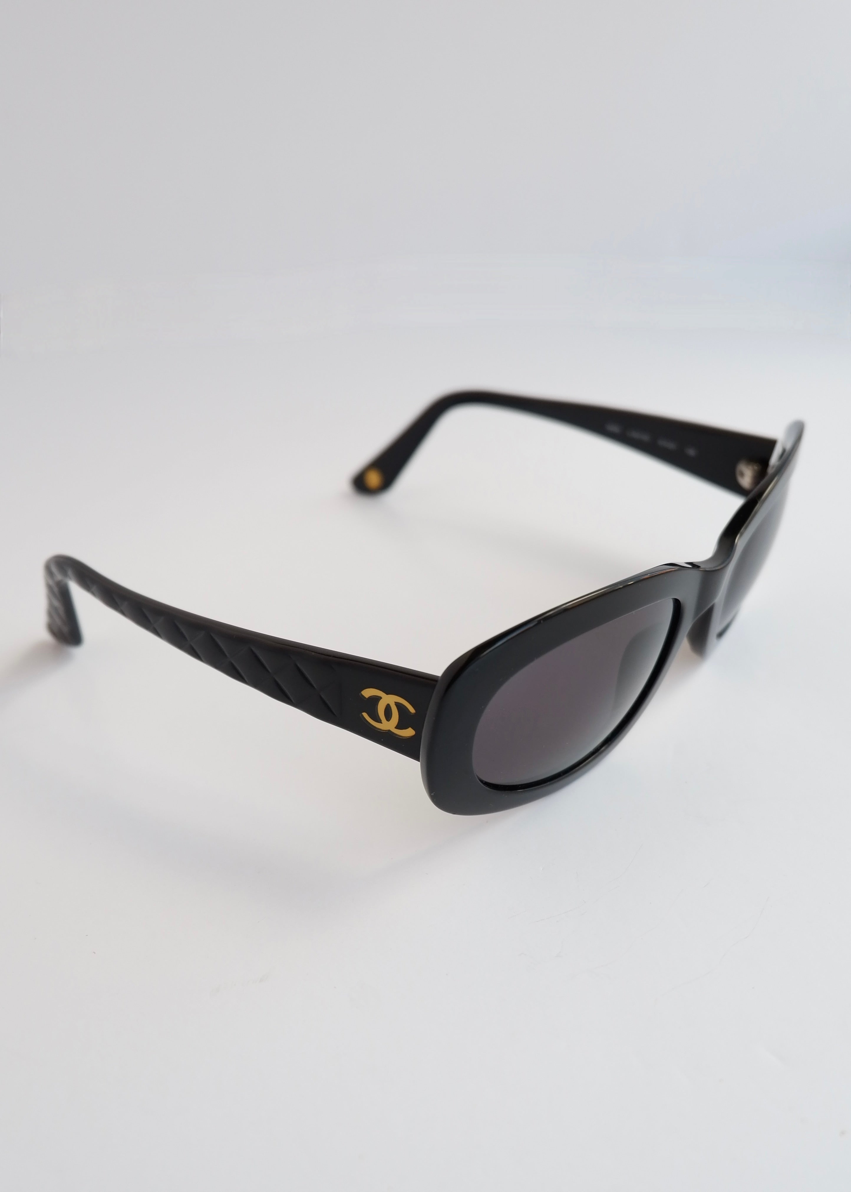 Authentic Preowned Chanel Black CC Logo Sunglasses