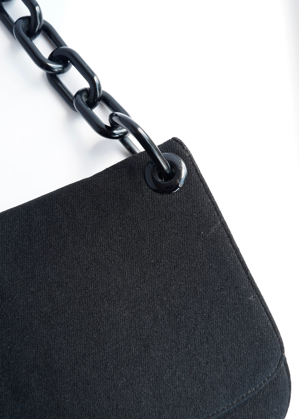 Authentic Preowned Vintage Prada Black Chain Strap Shoulder Bag
