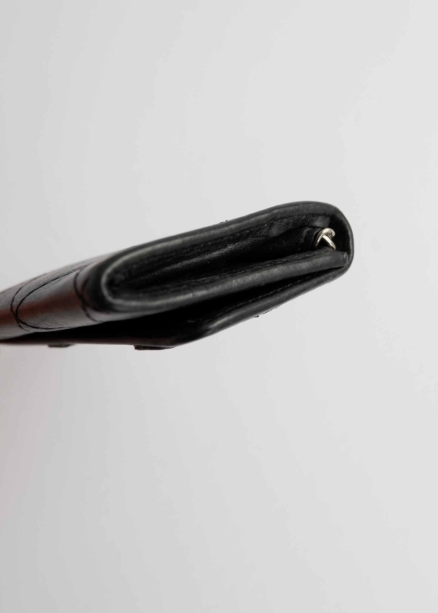 Authentic Preowned Chanel Black Leather Cambon Key Case