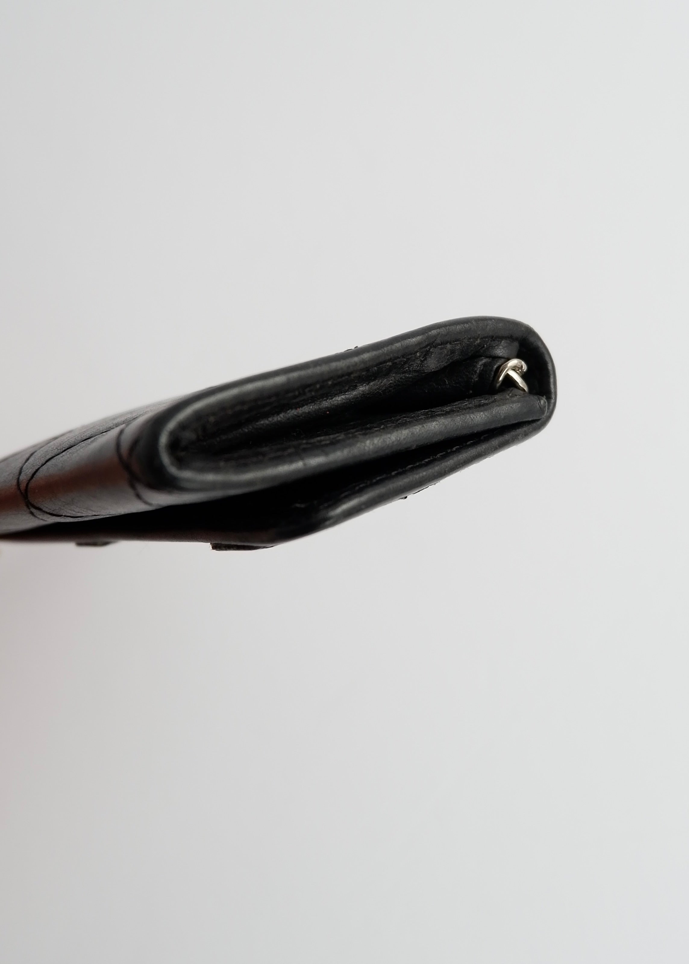 Authentic Preowned Chanel Black Leather Cambon Key Case
