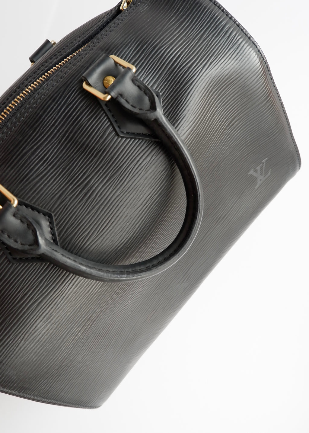 Authentic Preowned Louis Vuitton Black Epi Speedy 25