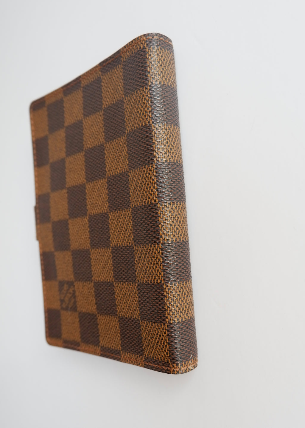 Preowned Louis Vuitton Brown Damier Ebene Coated Canvas Agenda PM