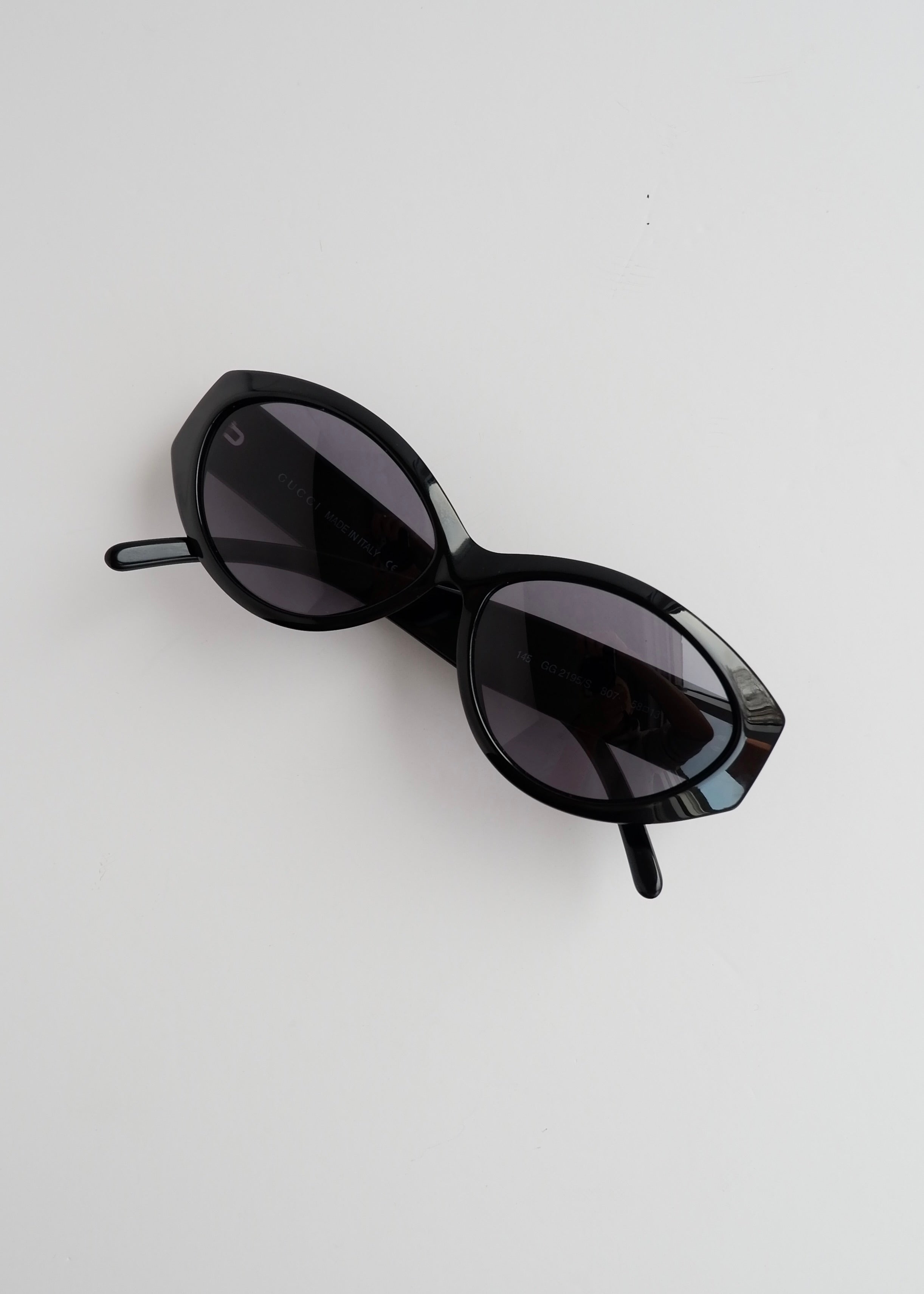 Authentic Preowned Gucci Black Cat Eye Sunglasses