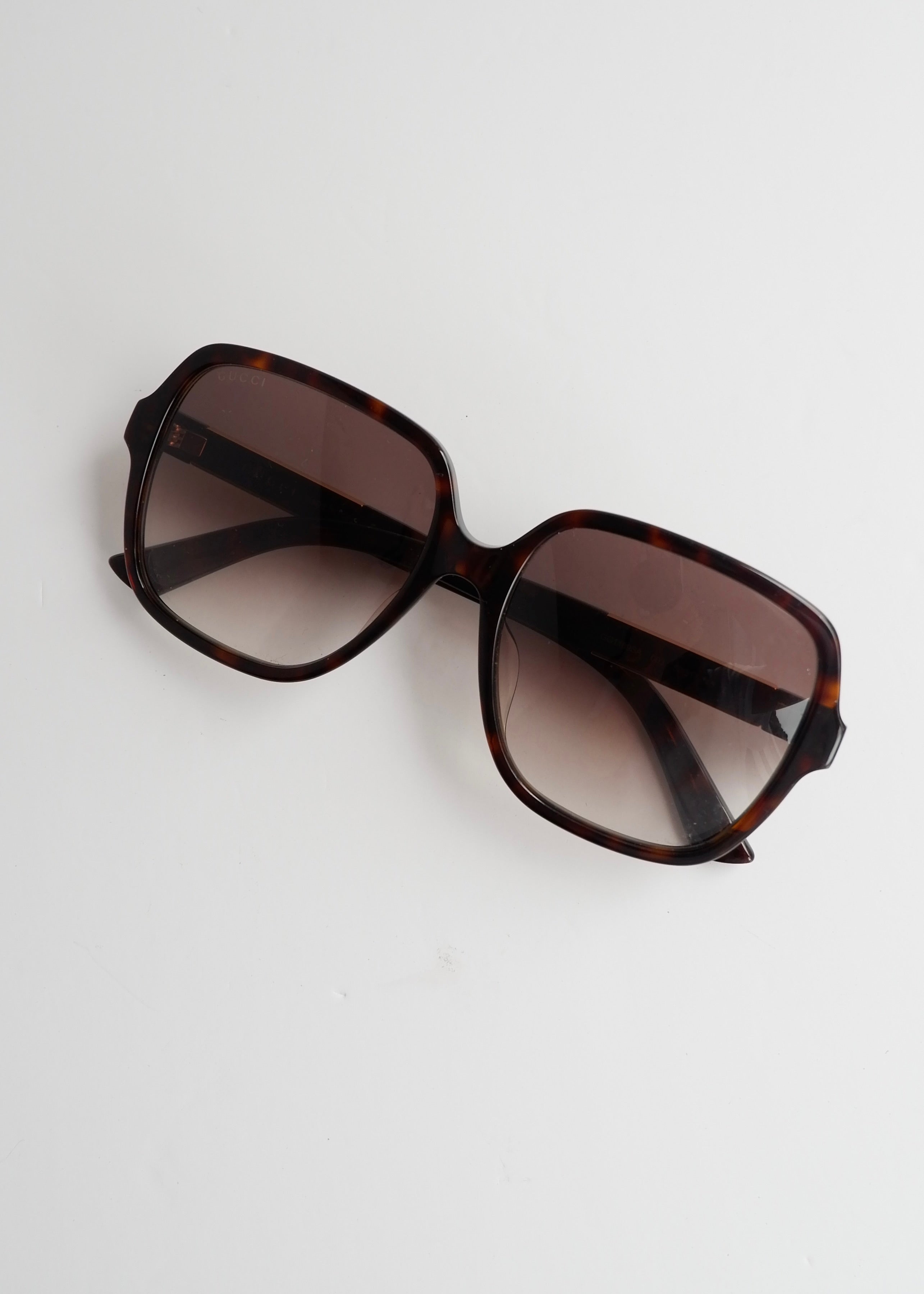 Authentic Preowned Gucci Black Oversized Square Frame Sunglasses