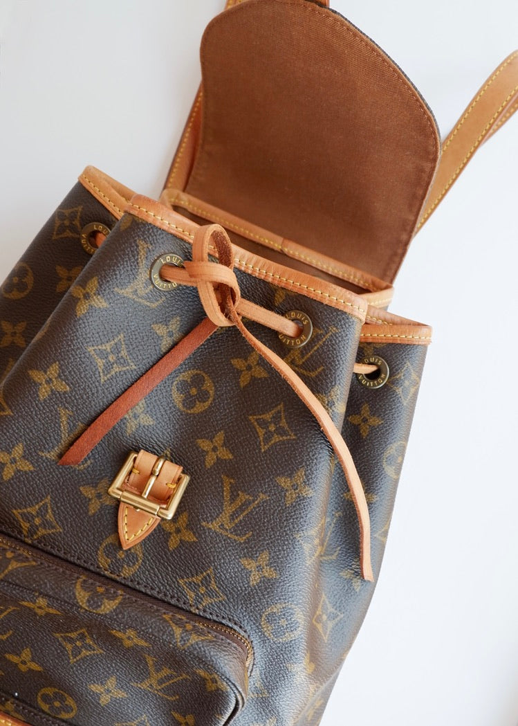 Preowned Vintage Louis Vuitton Monogram Montsouris MM Backpack
