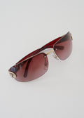 Authentic Preowned Gucci Burgundy Frameless Sunglasses