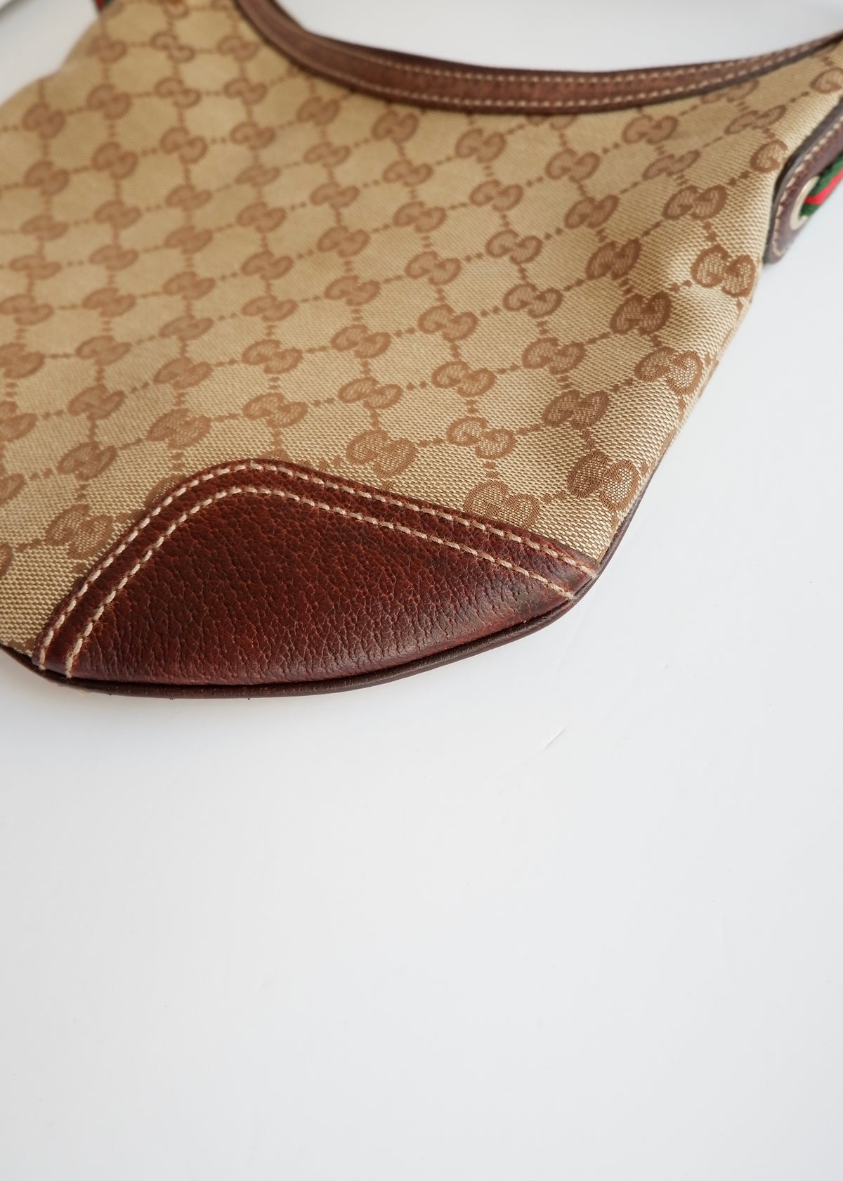 Preowned Gucci Brown GG Canvas Princy Shoulder Bag