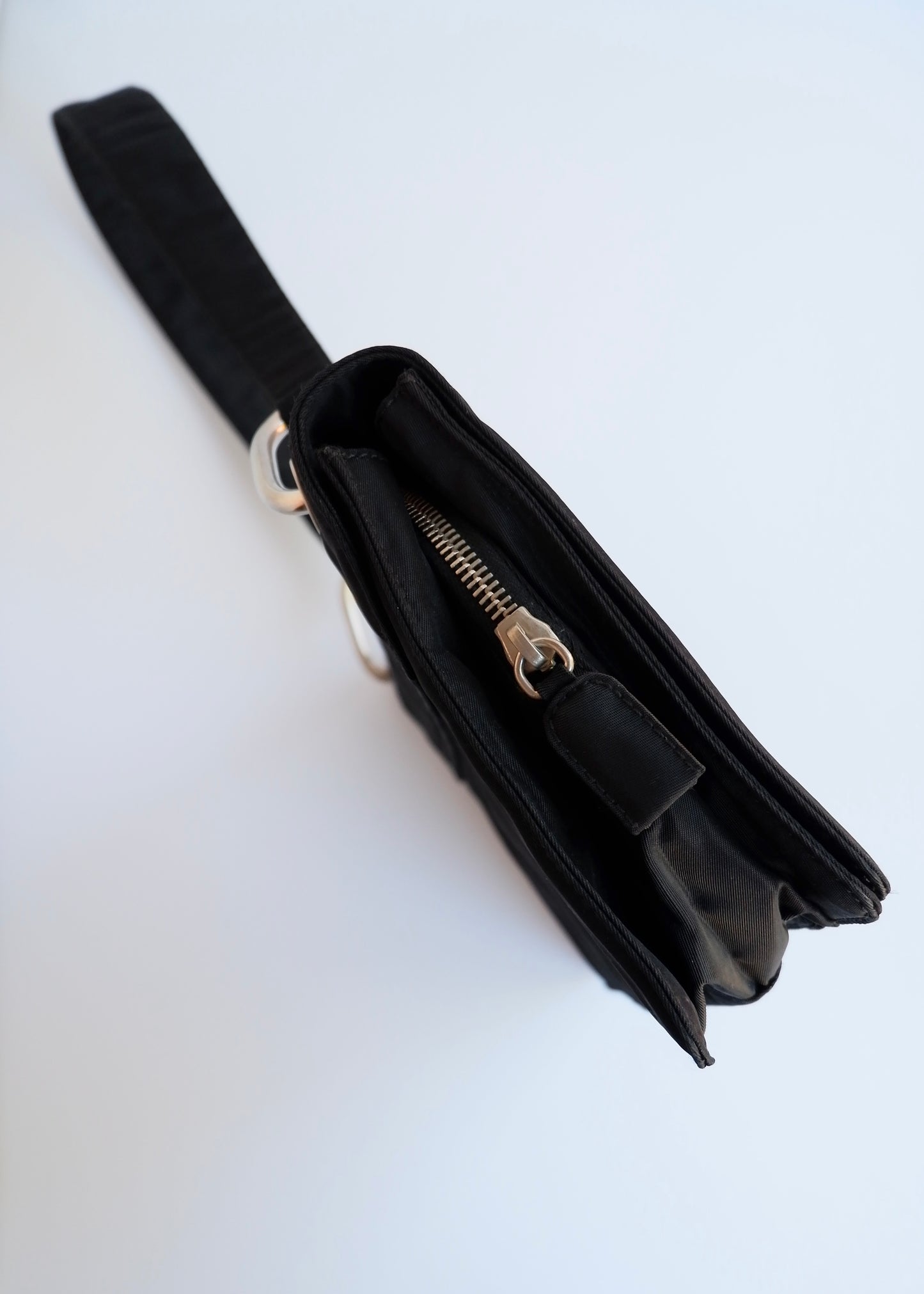 Authentic Preowned Prada Black Nylon Hobo Shoulder Bag