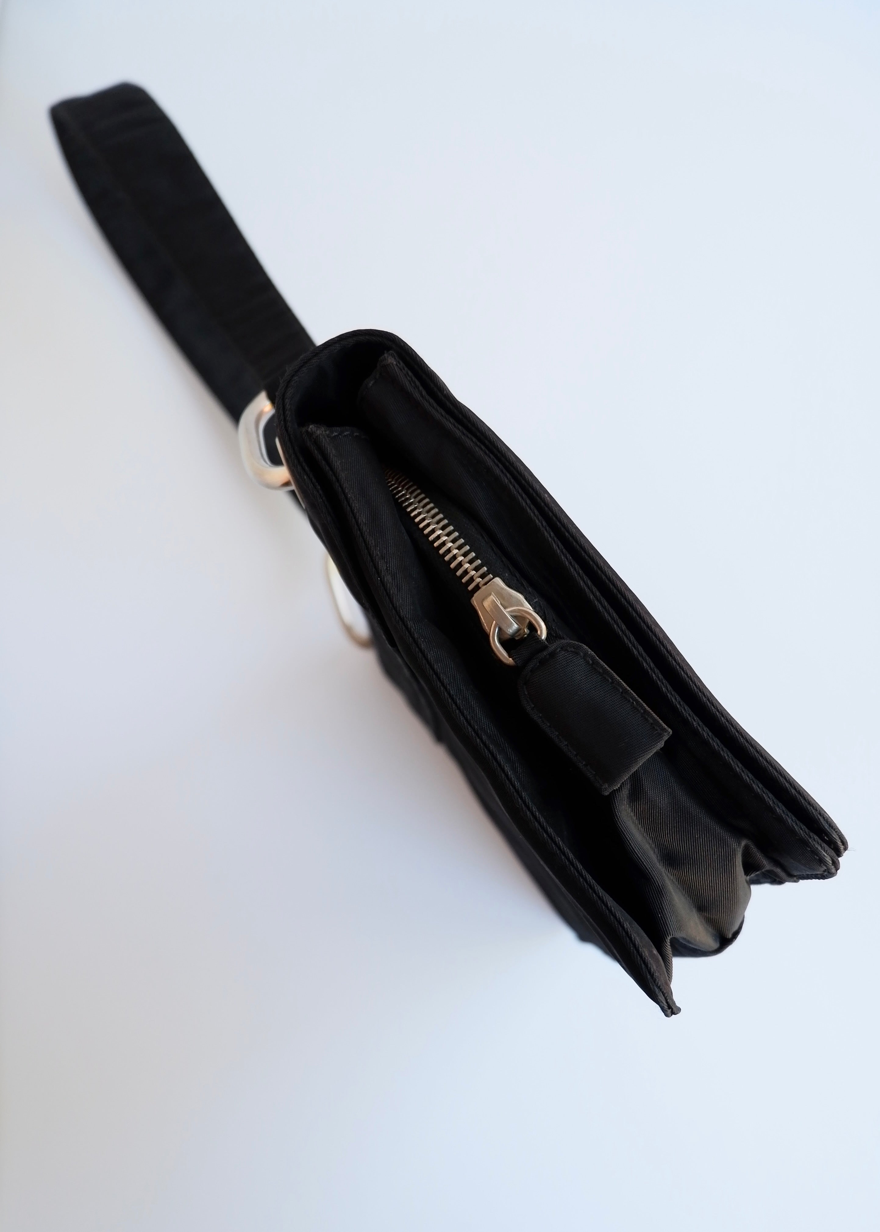 Authentic Preowned Prada Black Nylon Hobo Shoulder Bag