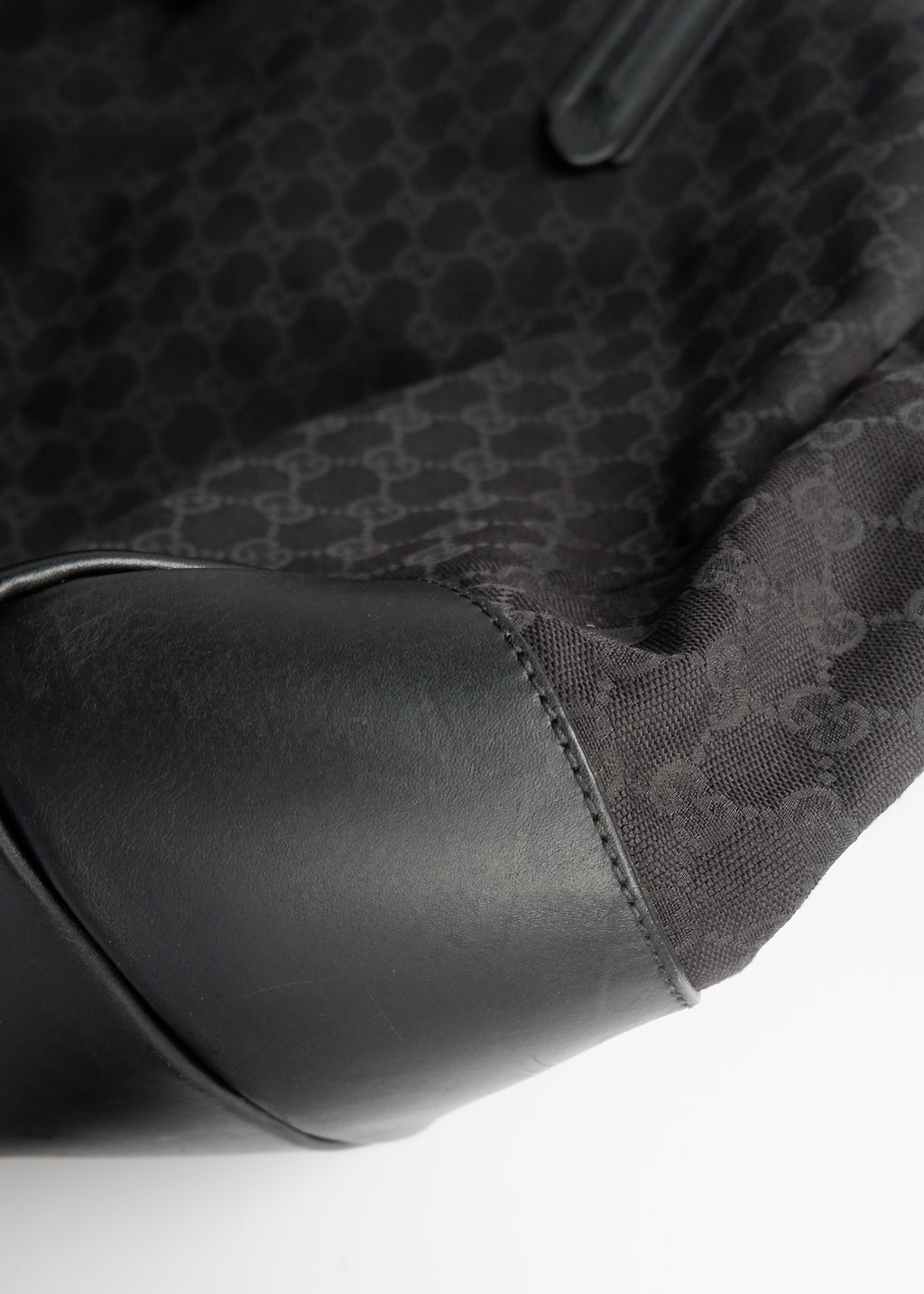 Authentic Preowned Gucci Black GG Canvas Extra Large Shoulder Tote