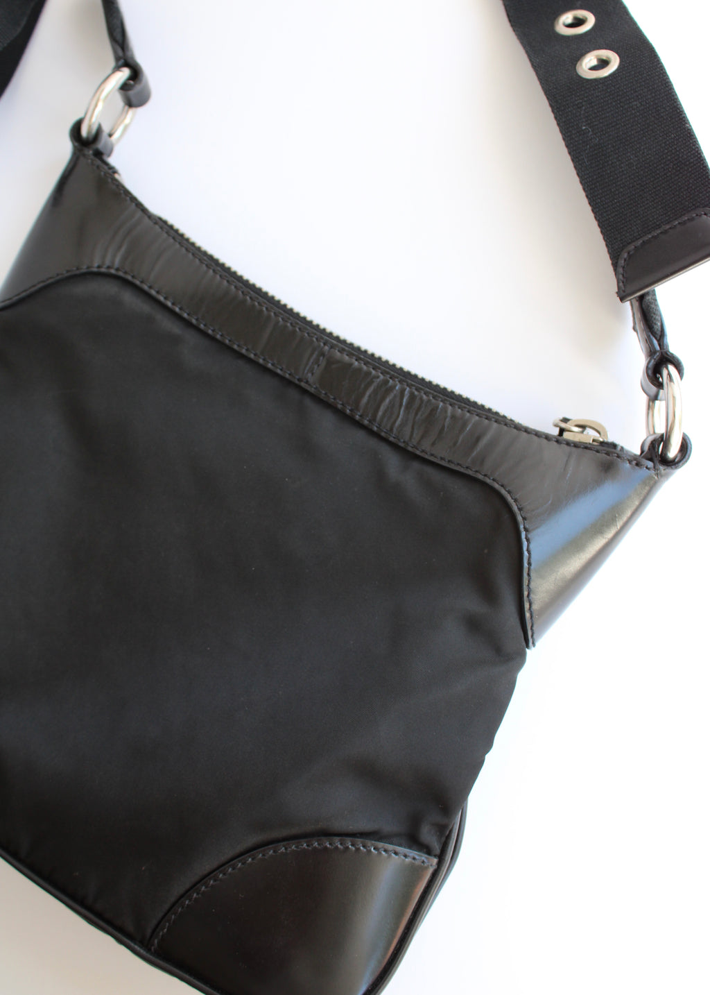 Authentic Preowned Prada Black Nylon/Leather Crossbody Bag