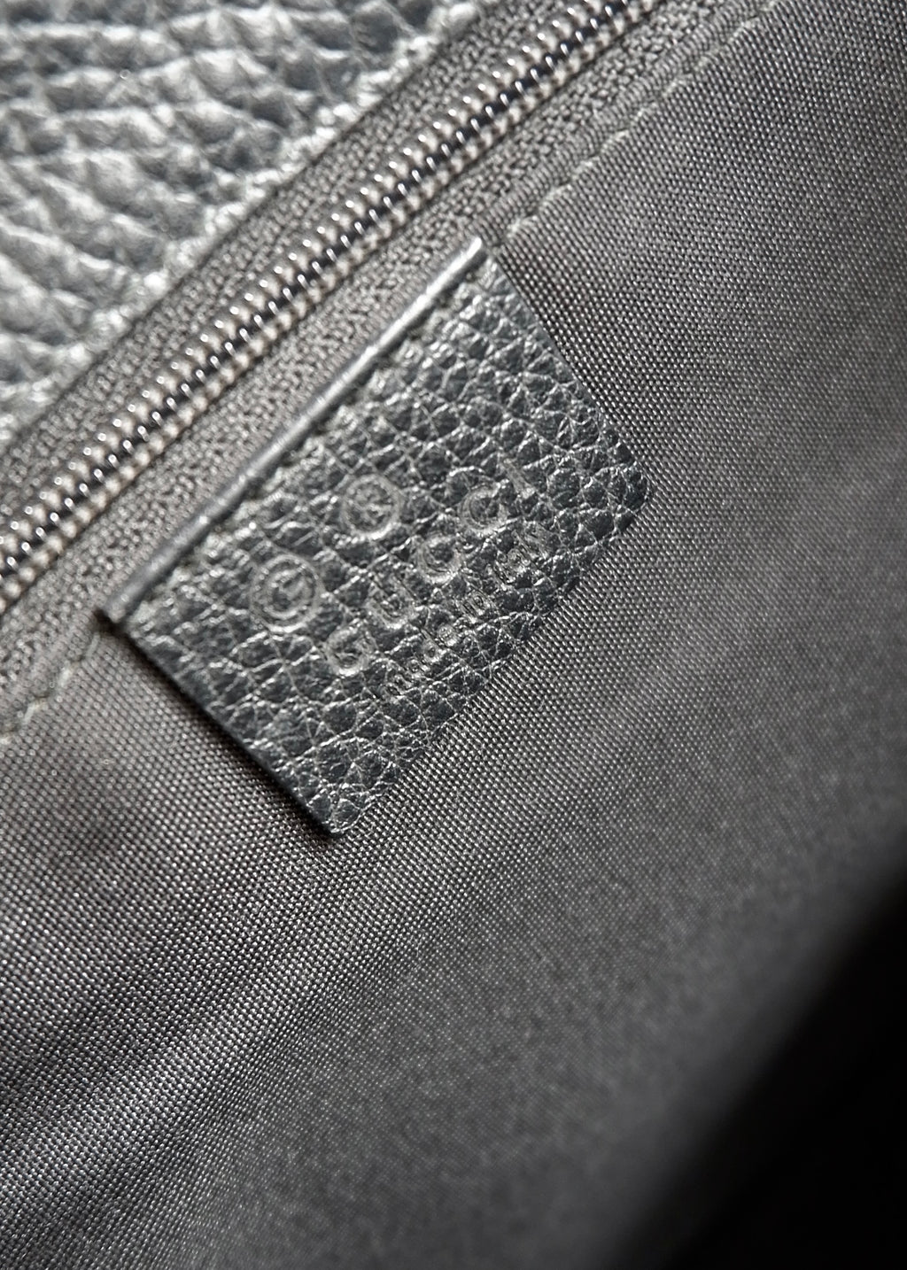 Preowned Gucci Black GG Canvas Leather Woven Strap Shoulder Tote
