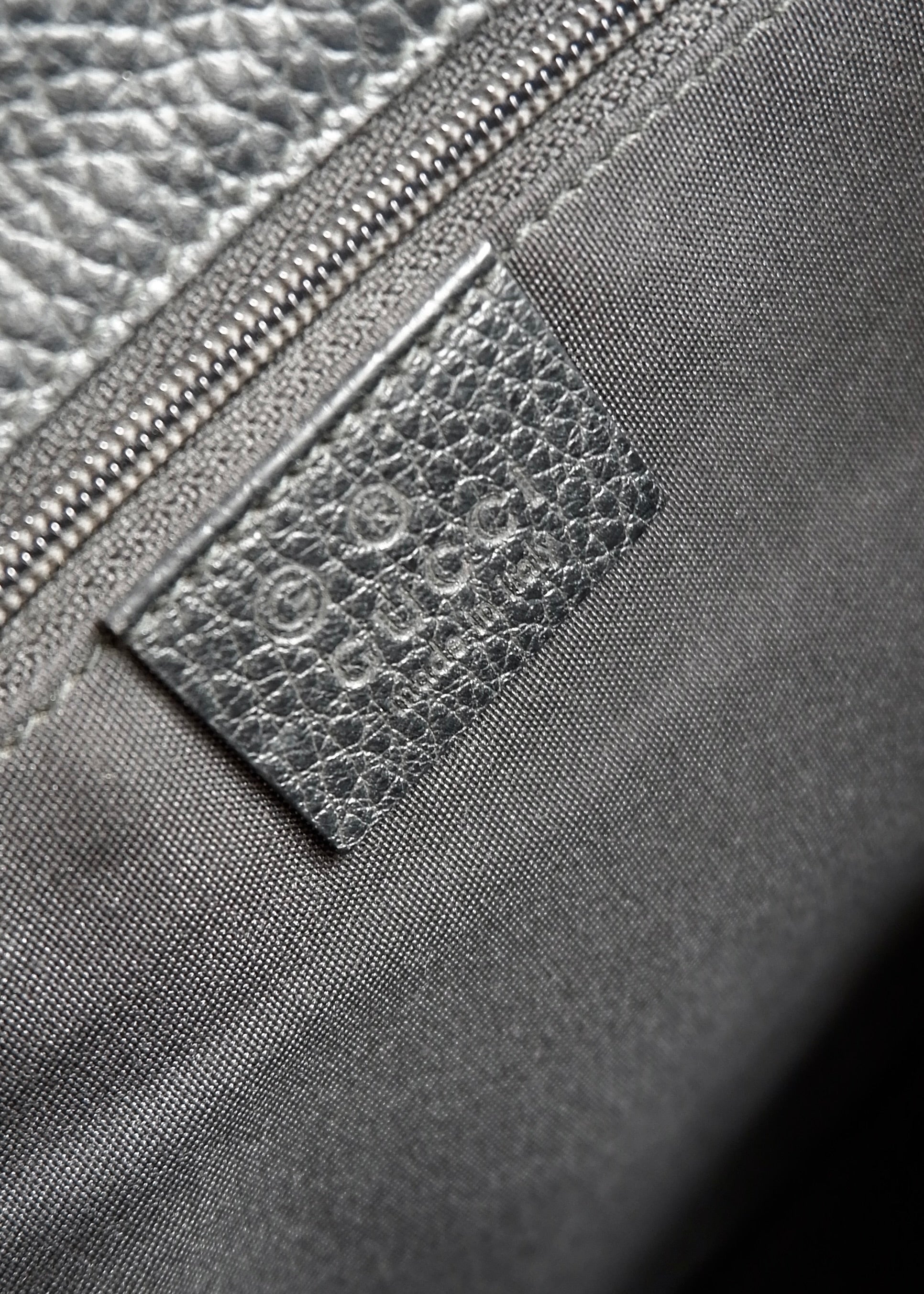Preowned Gucci Black GG Canvas Leather Woven Strap Shoulder Tote