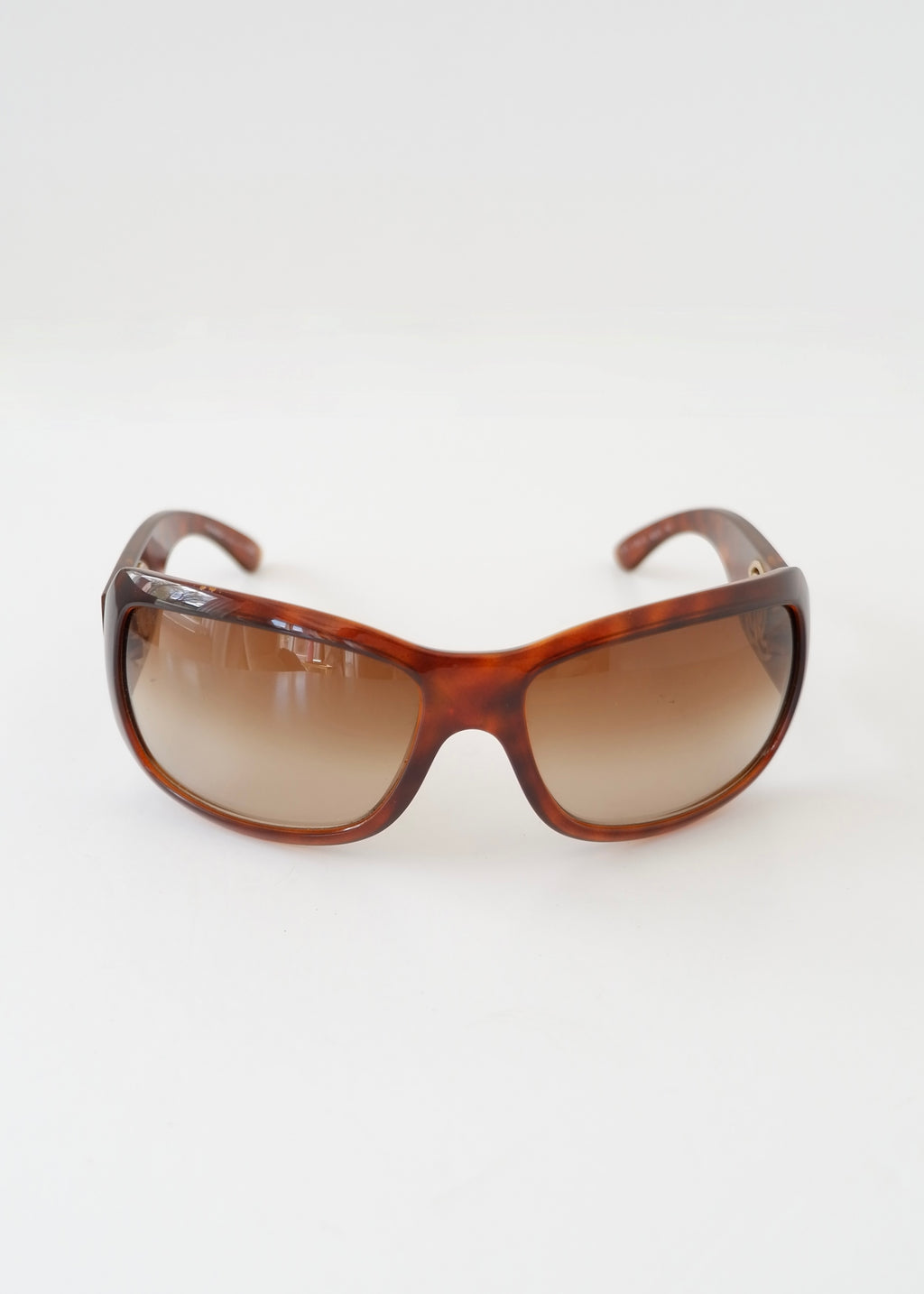 Authentic Preowned Chanel Brown Tortoise Square Frame CC Logo Sunglasses