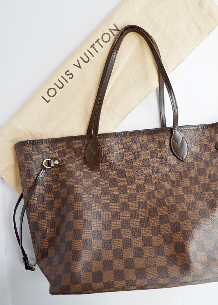 Authentic Preowned Louis Vuitton Damier Ebene Neverfull MM