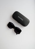 Authentic Preowned Vintage Chanel Black CC Logo Sunglasses