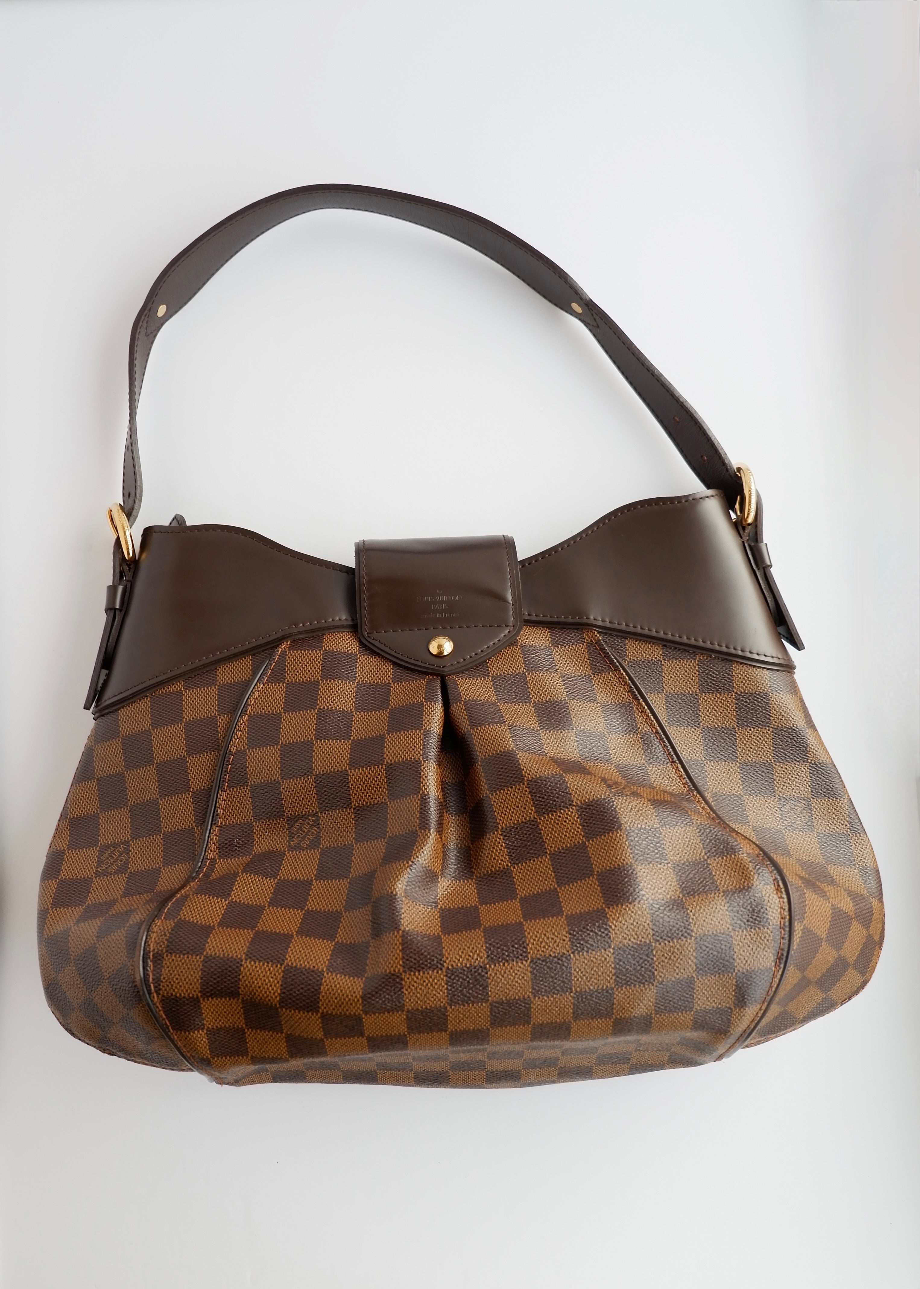 Authentic Preowned Louis Vuitton Damier Ebene Sistina MM Shoulder Bag