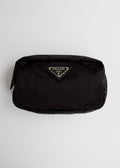 Authentique Mini Pochette Prada en Satin Noir de Seconde Main