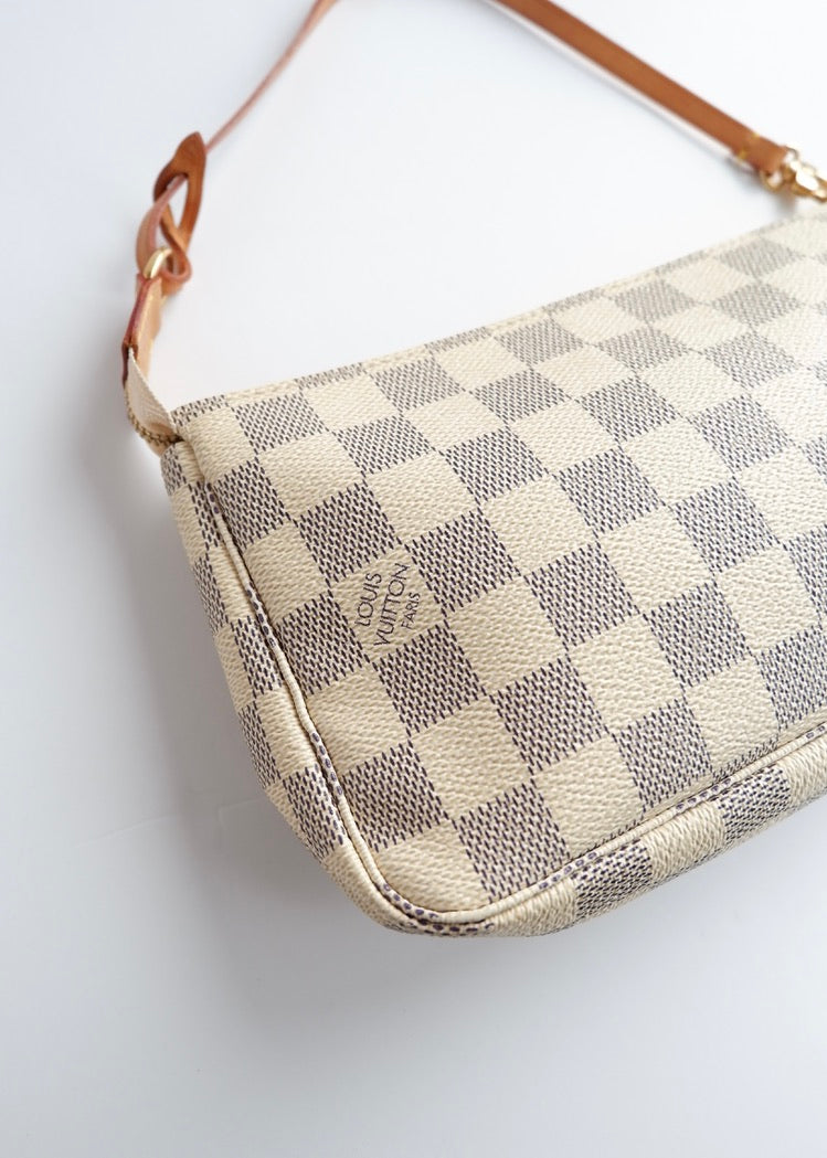 Authentic Preowned Louis Vuitton Damier Azur Pochette Accessories