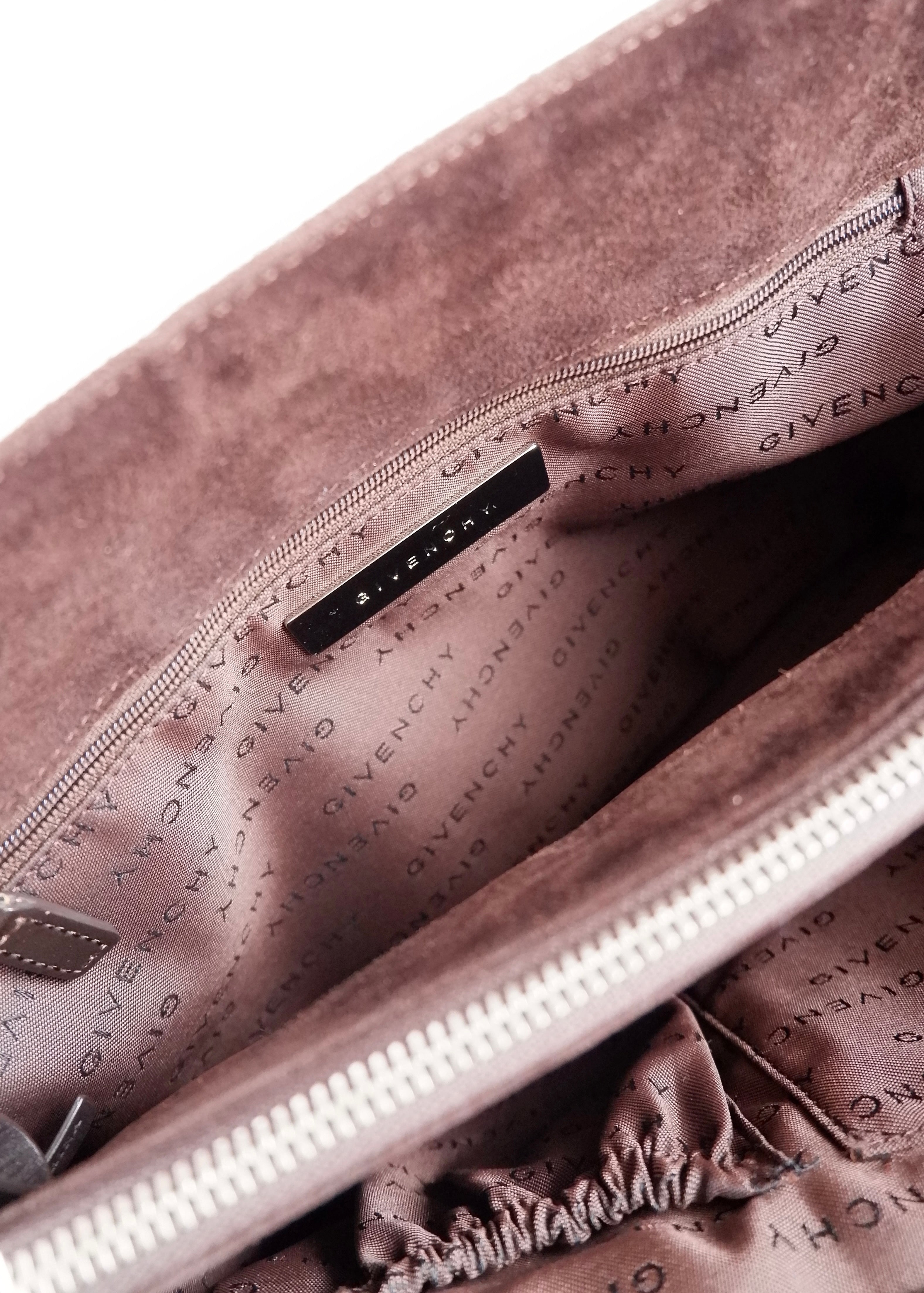 Sac cabas Givenchy en daim marron authentique d'occasion