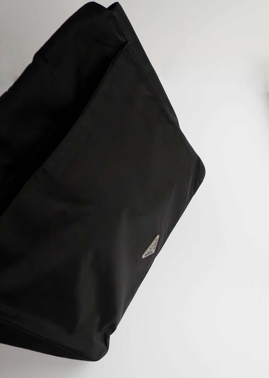 Preowned Prada Black Nylon Large Pouch/ Clutch