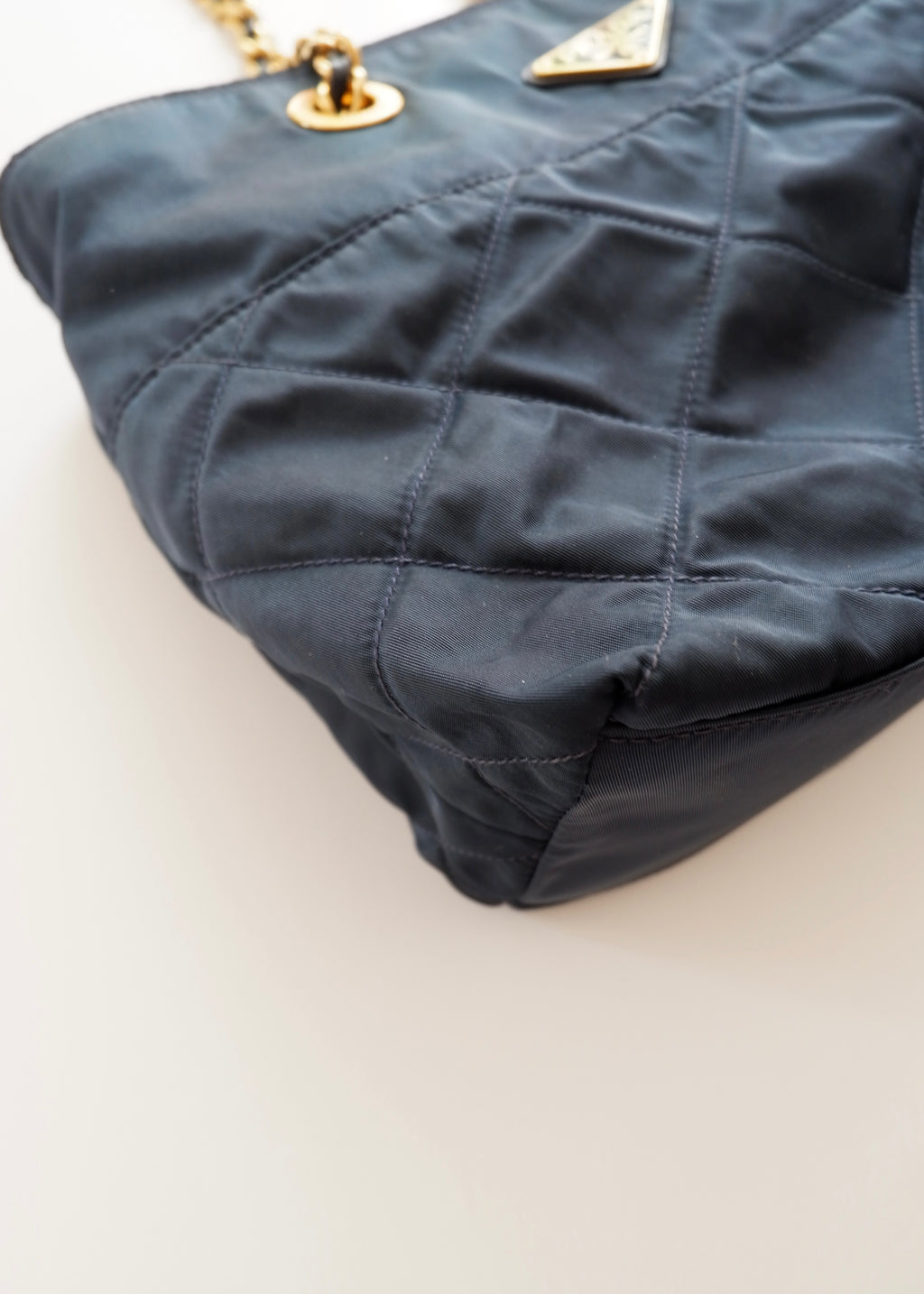 Authentic Preowned Prada Navy Quilted Nylon Shoulder Bag
