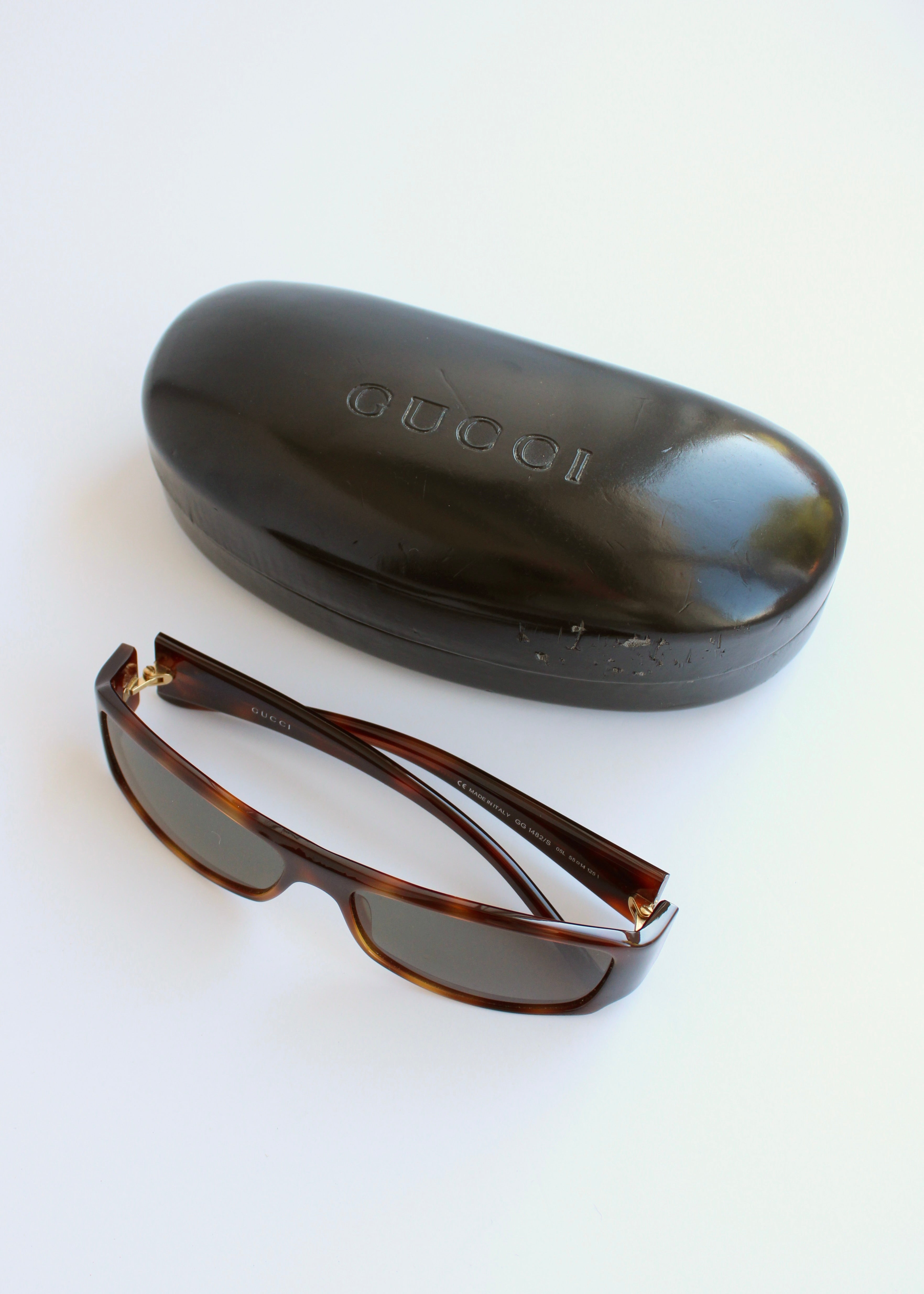 Authentic Preowned Vintage Gucci Brown Square Frame Sunglasses