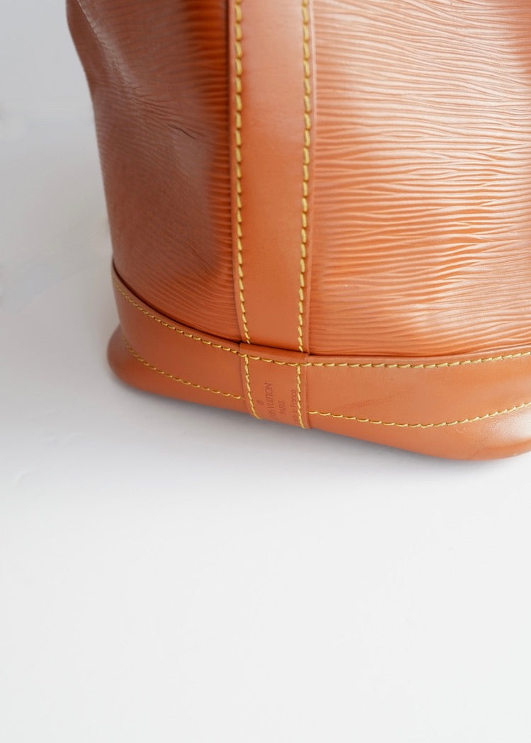 Authentic Preowned Louis Vuitton Brown Leather Epi Noe