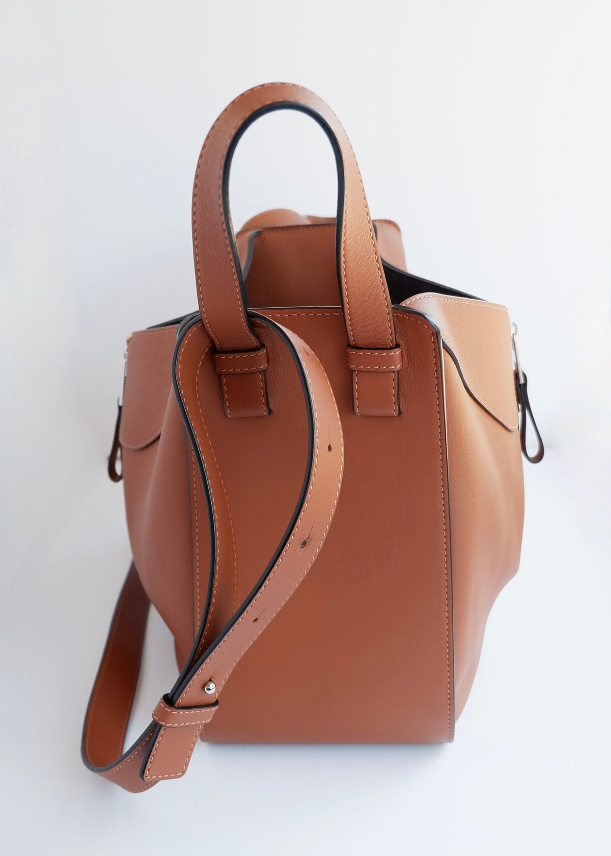 Preowned Loewe Brown Leather Hammock Bag