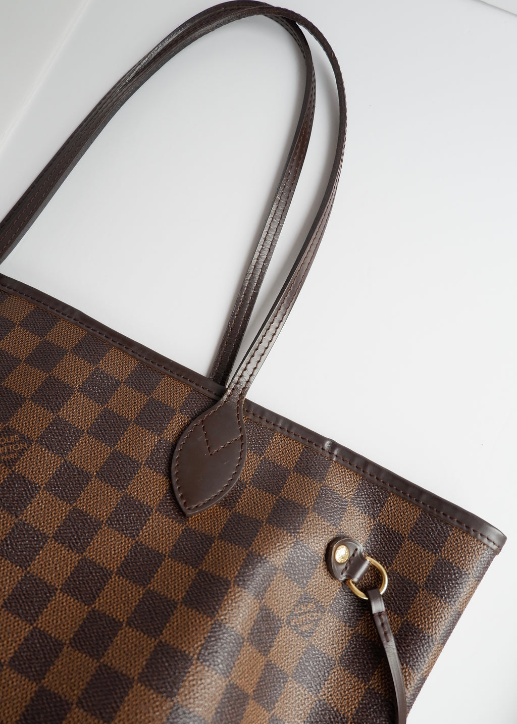 Preowned Louis Vuitton Damier Ebene Neverfull MM