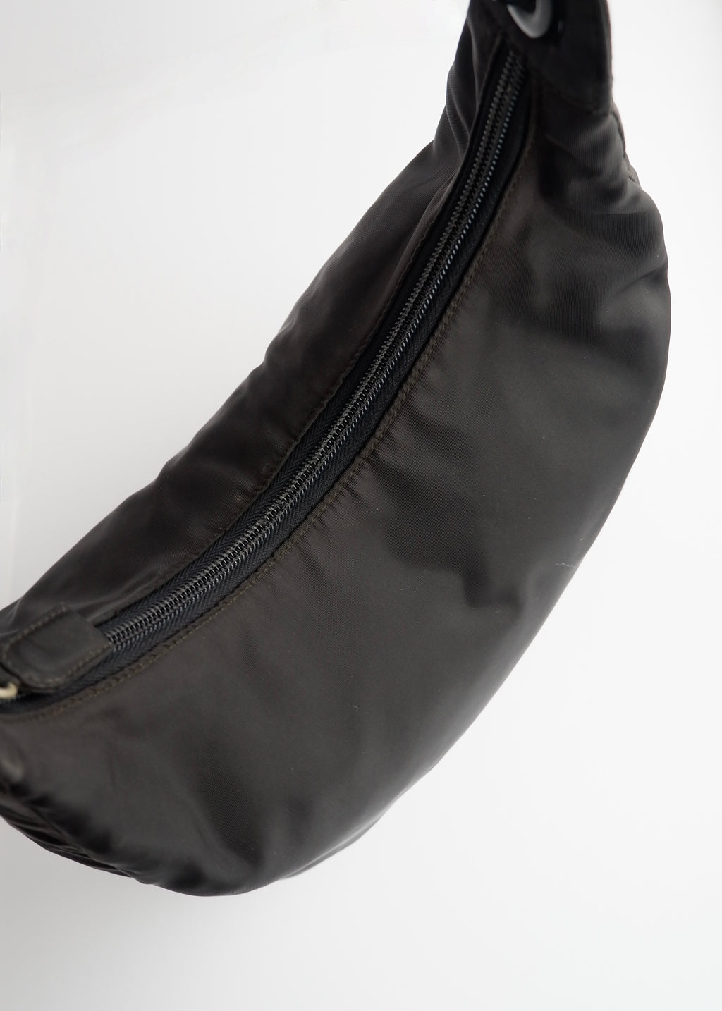 Authentic Preowned Prada Black Nylon Hobo Shoulder Bag
