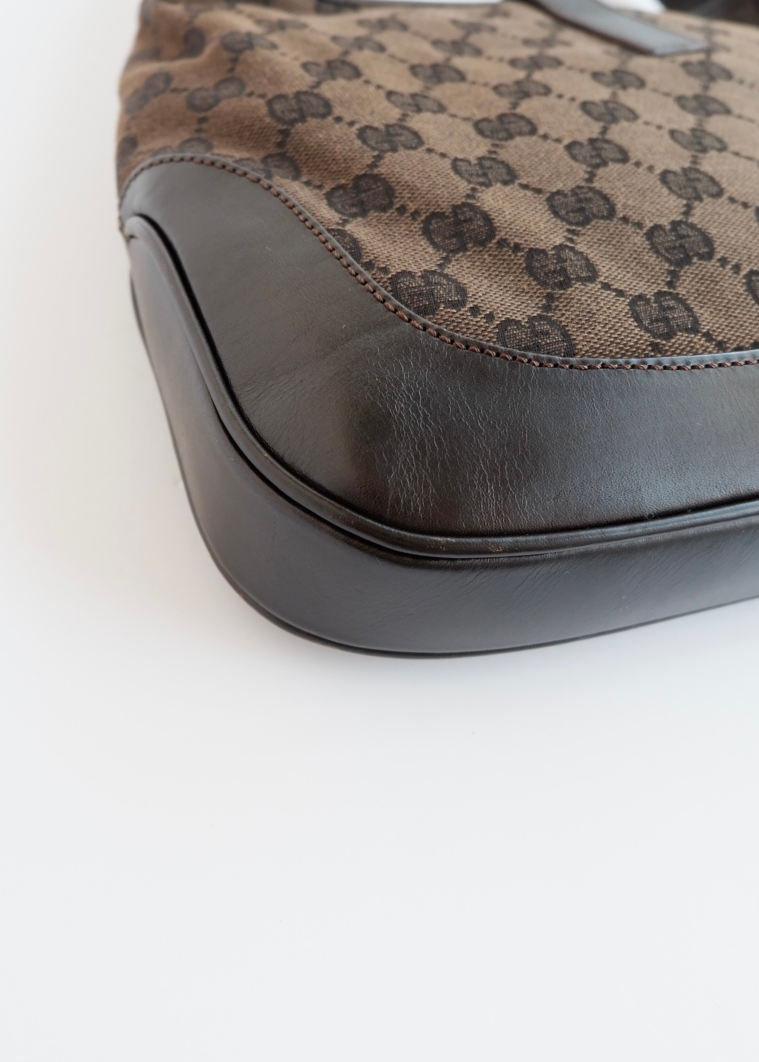 Authentic Preowned Gucci Brown GG Canvas Jackie Bag